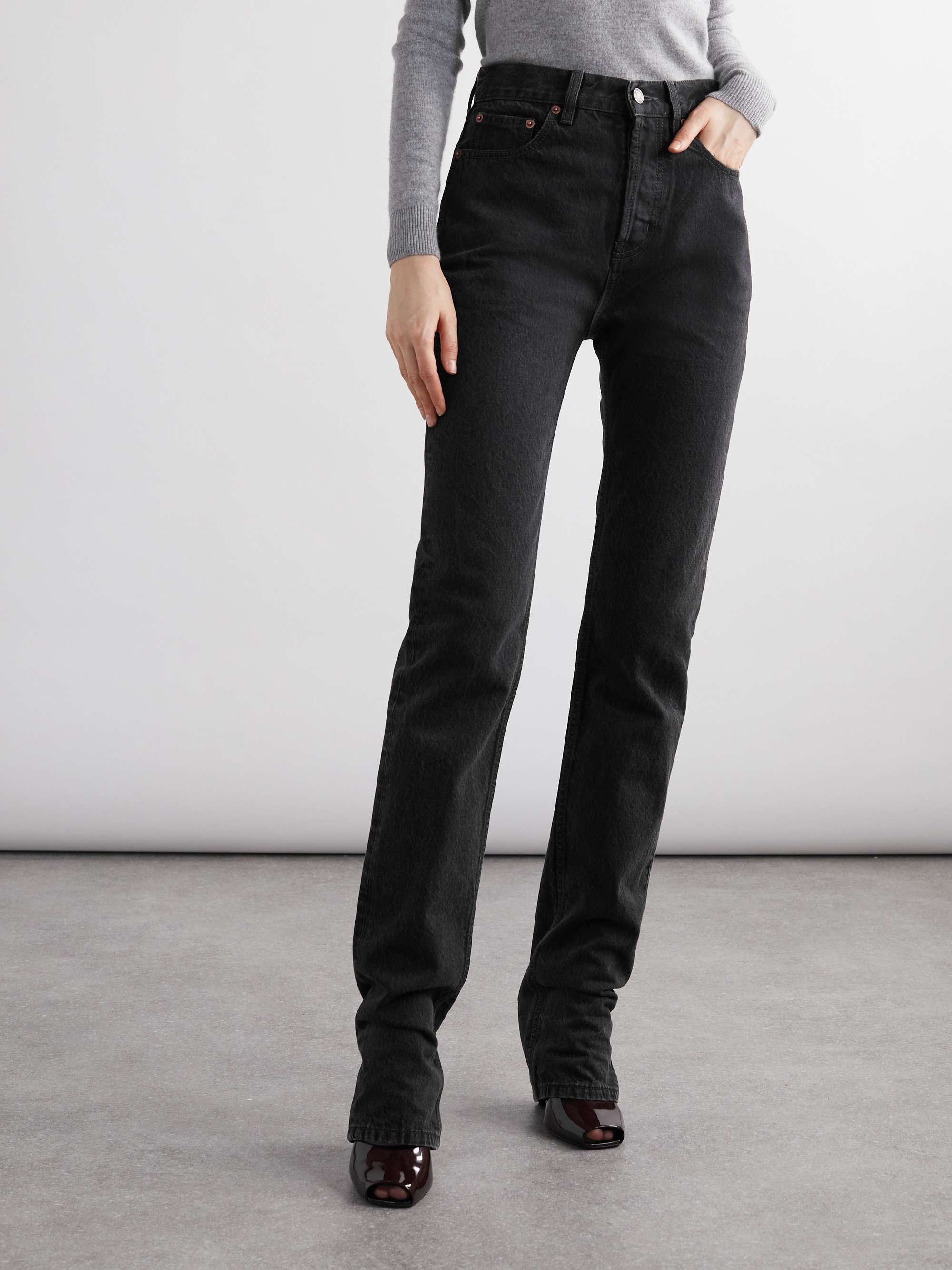 Mid-rise slim-leg jeans view