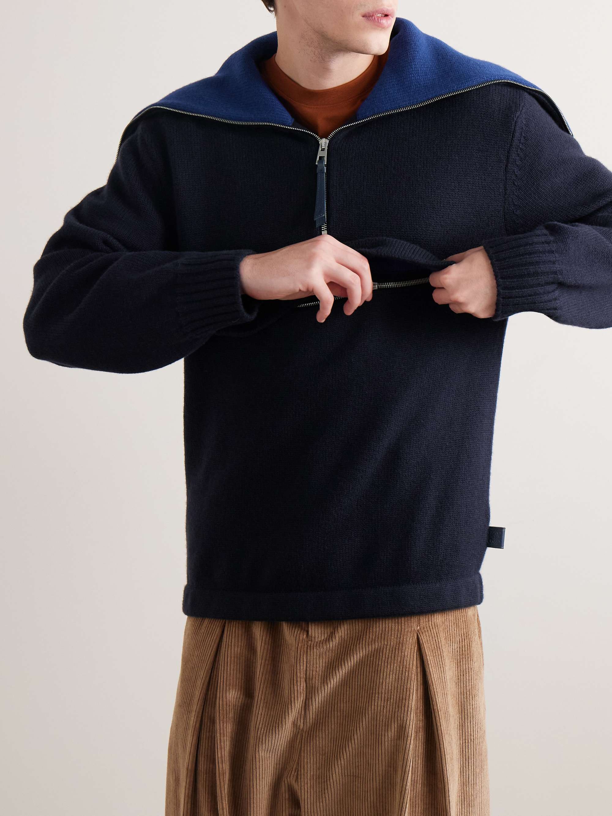 Wool Half-Zip Sweater view