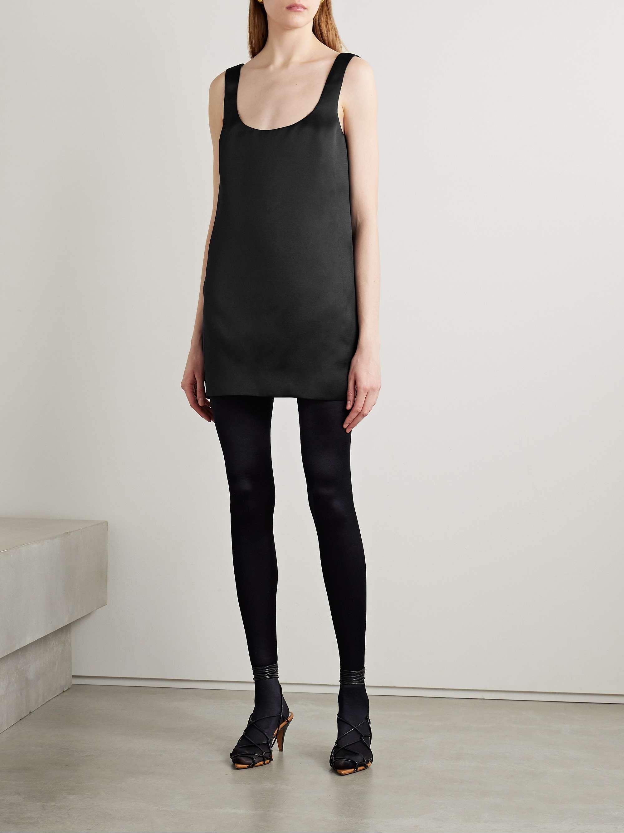Pranta open-back silk-gazar mini dress view