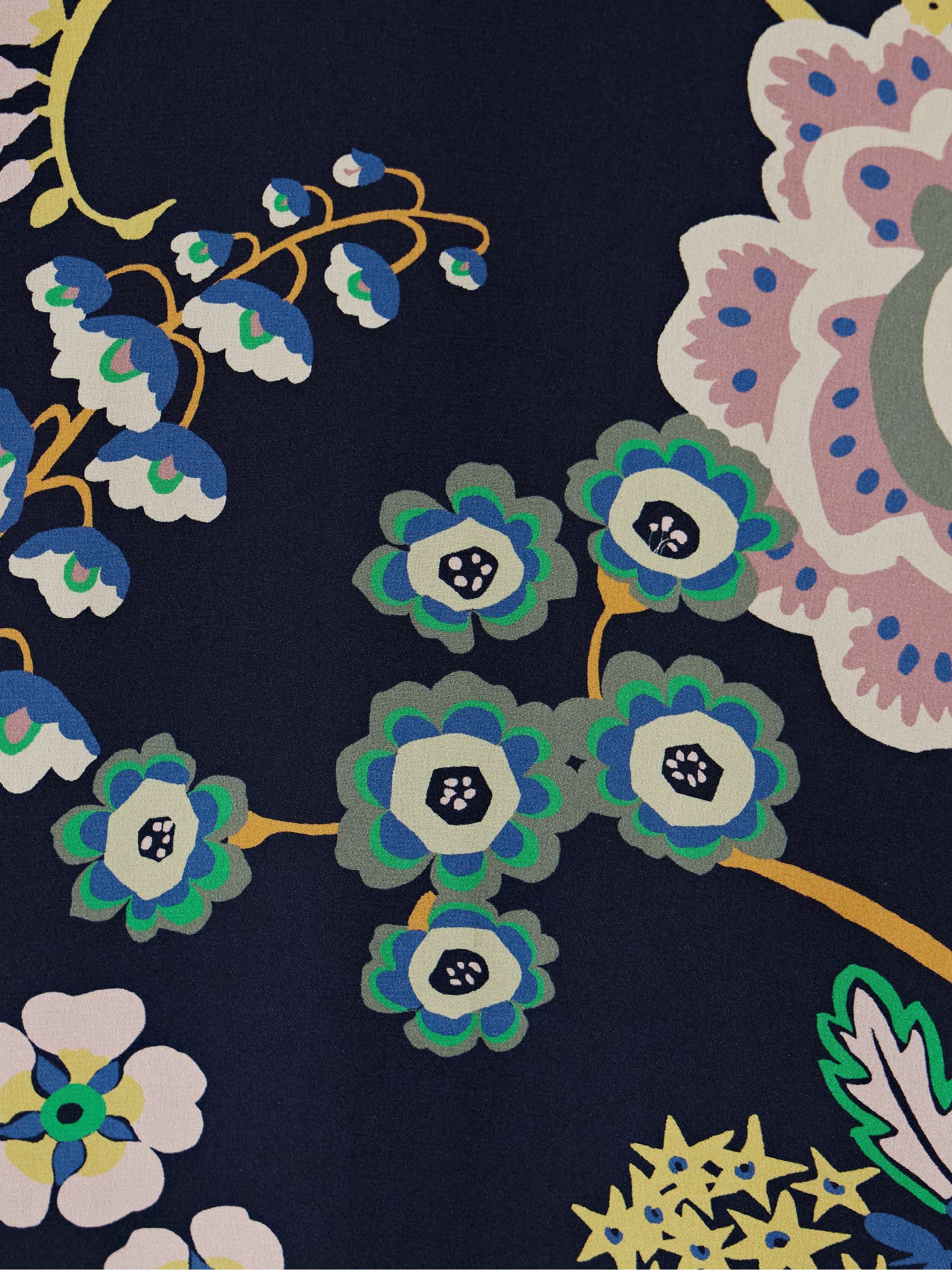Nia floral-print silk midi dress view