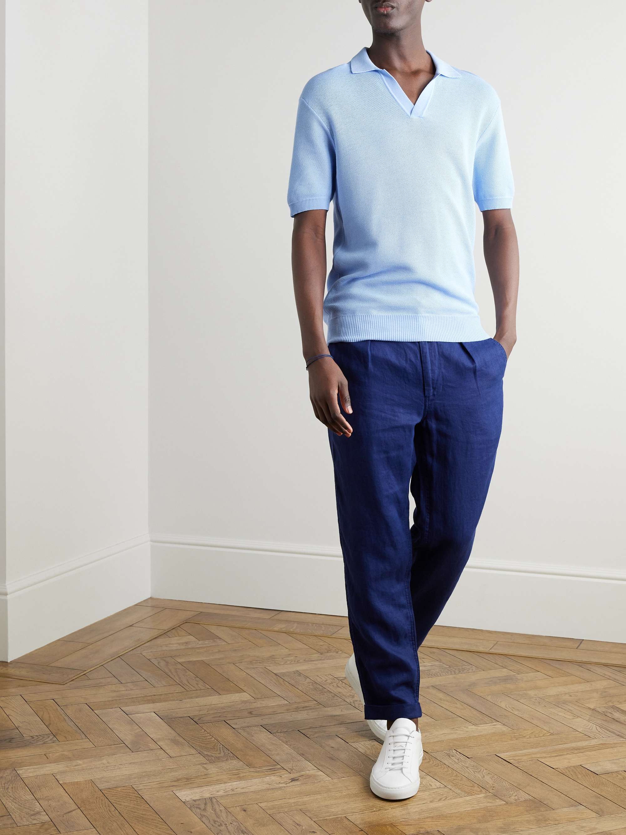 Horton Organic Cotton-Piqué Polo Shirt view