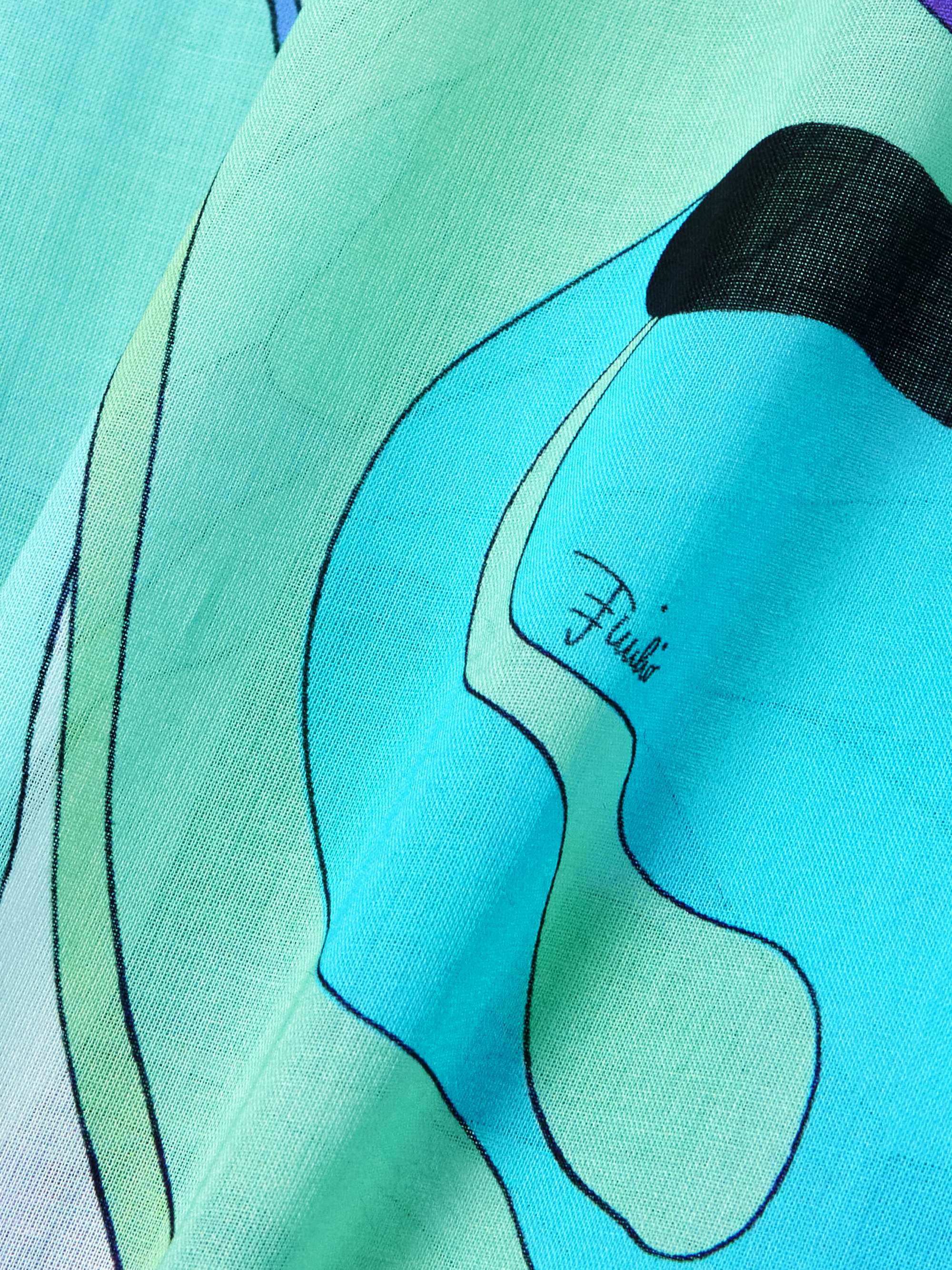Oversized printed cotton-muslin shirt view
