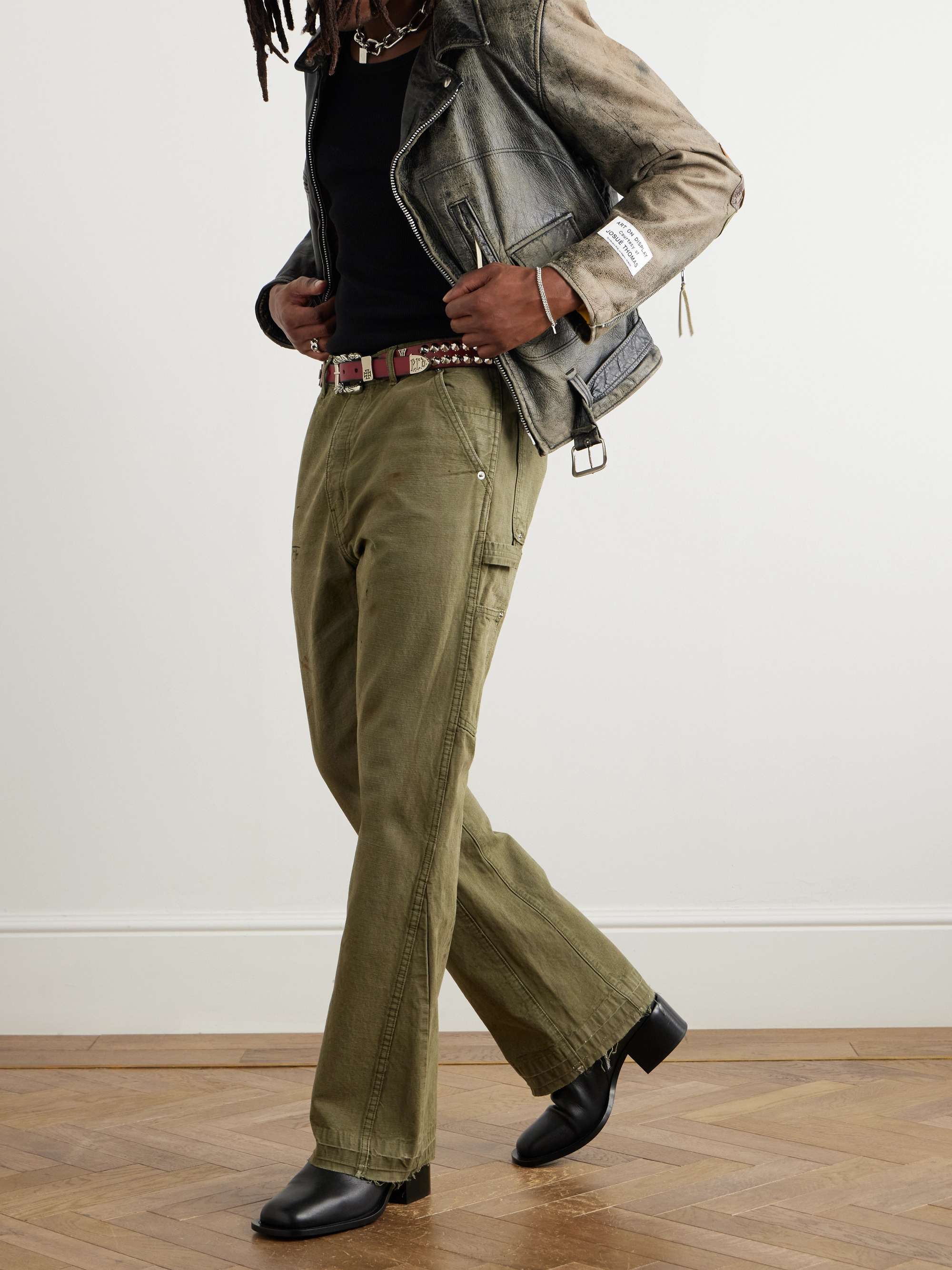 Distressed Leather Jacket view