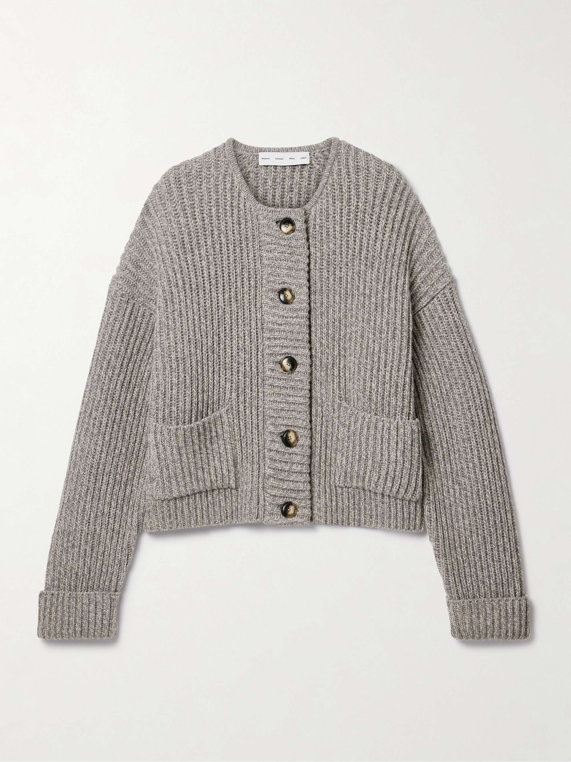 Azura ribbed wool cardigan hero visual