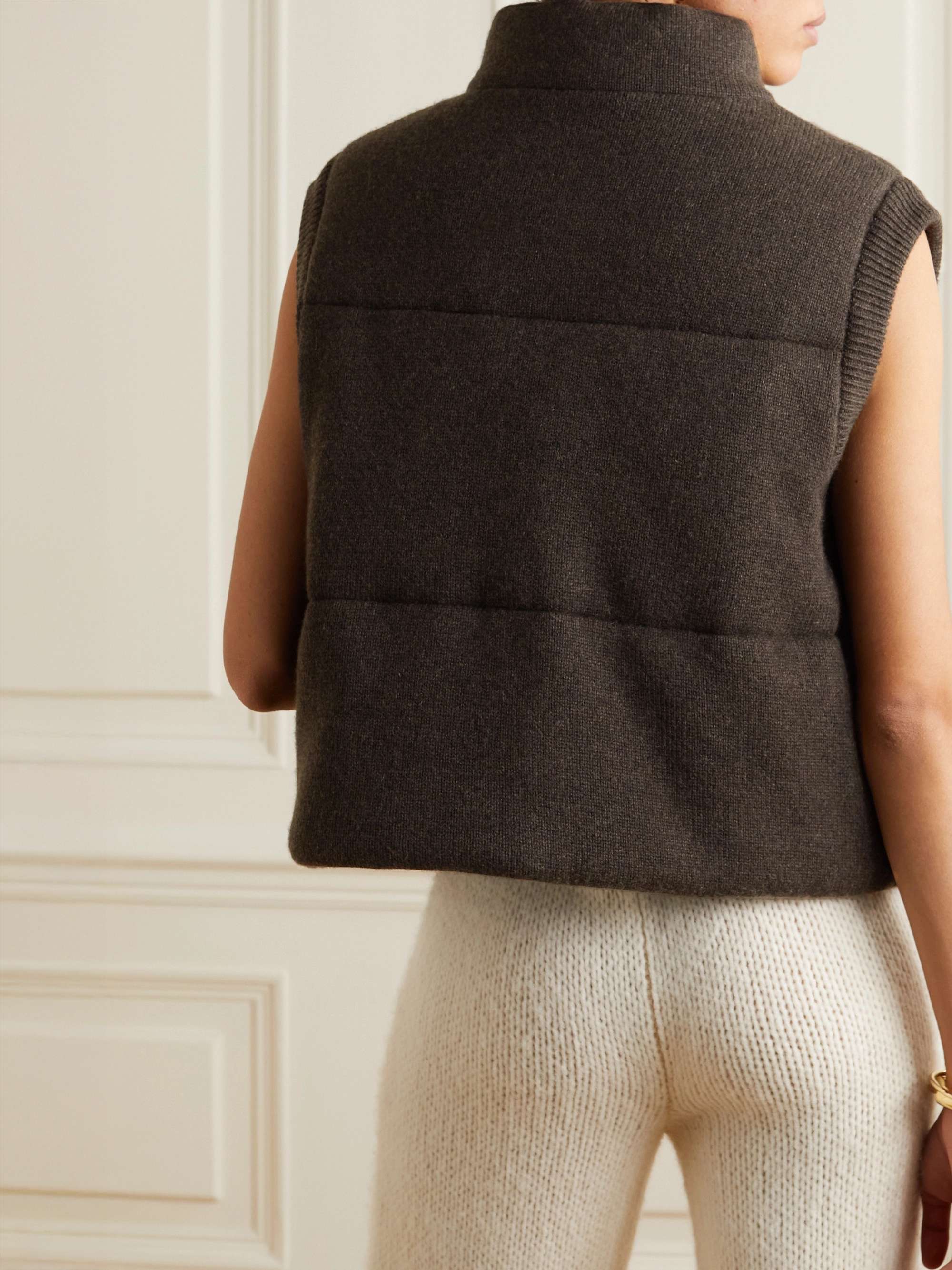 + NET SUSTAIN Montana quilted organic cashmere vest view