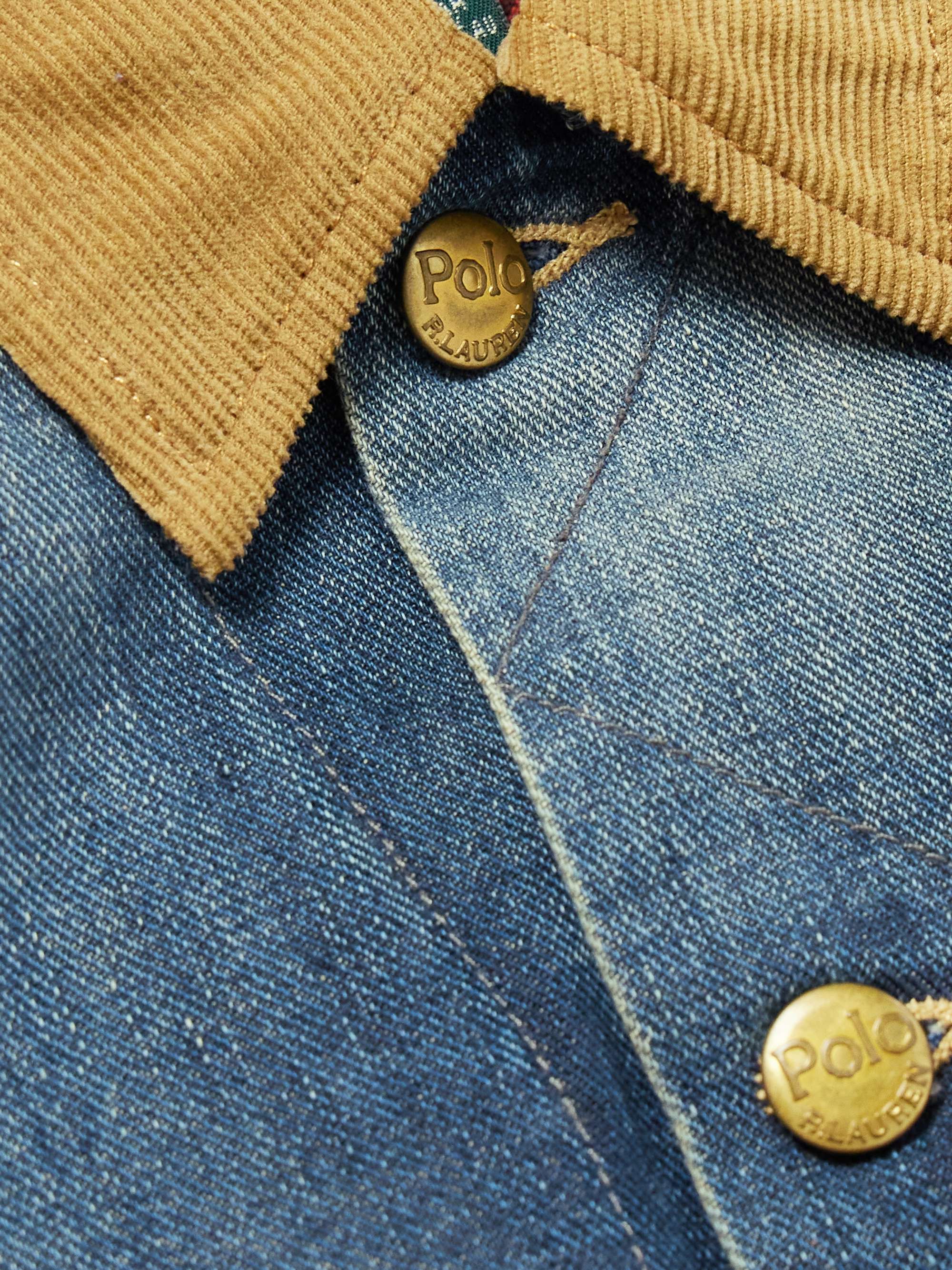 Polo Country Corduroy-Trimmed Denim Trucker Jacket view