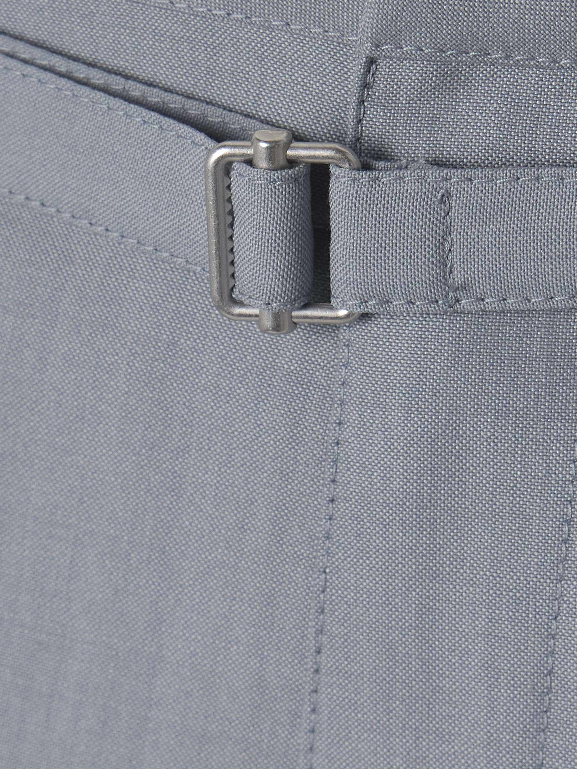 Belted woven straight-leg pants view