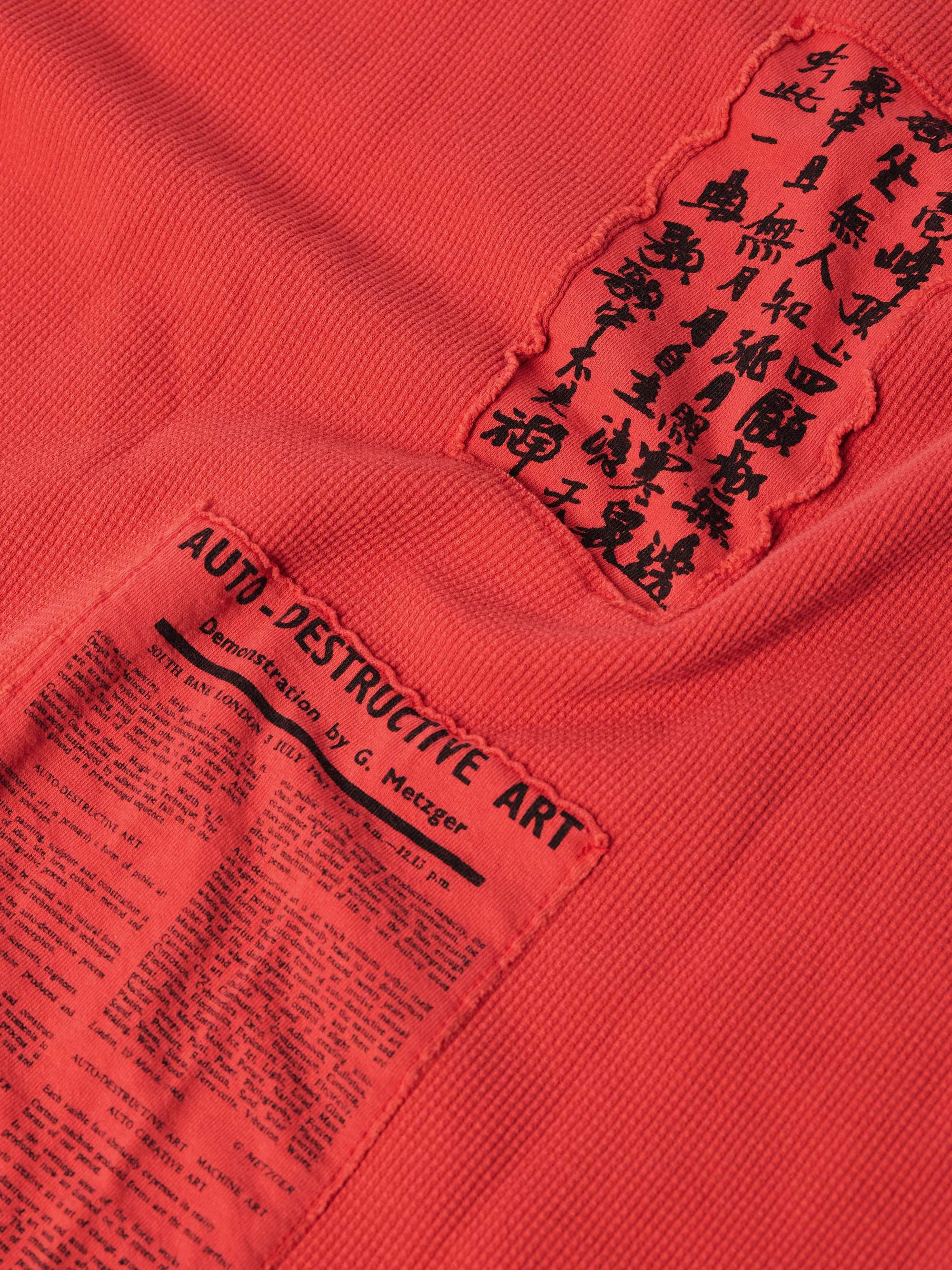 Assemblage Slim-Fit Appliquéd Waffle-Knit Cotton-Jersey T-Shirt view