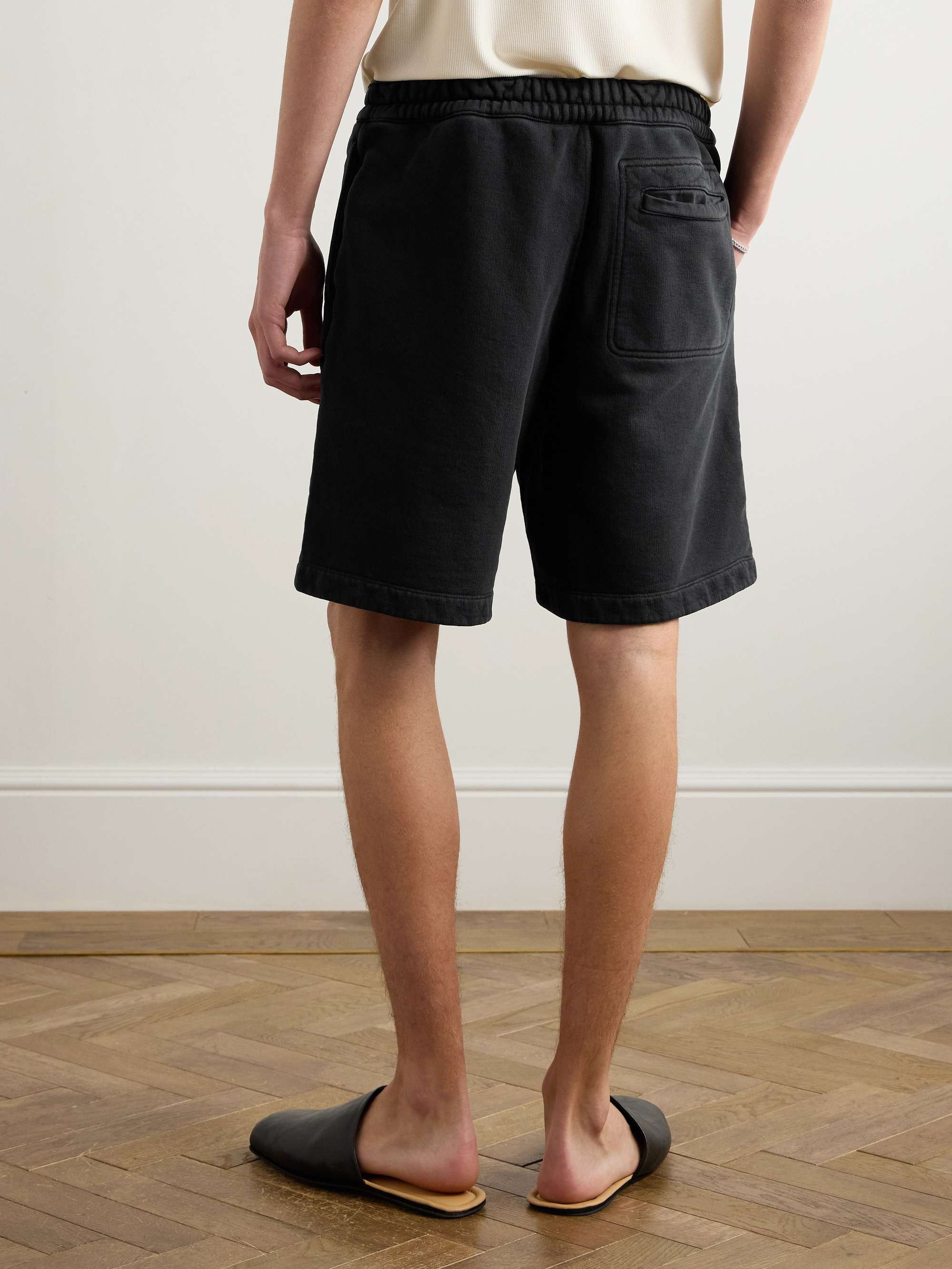Plage Straight-Leg Cotton-Jersey Shorts view