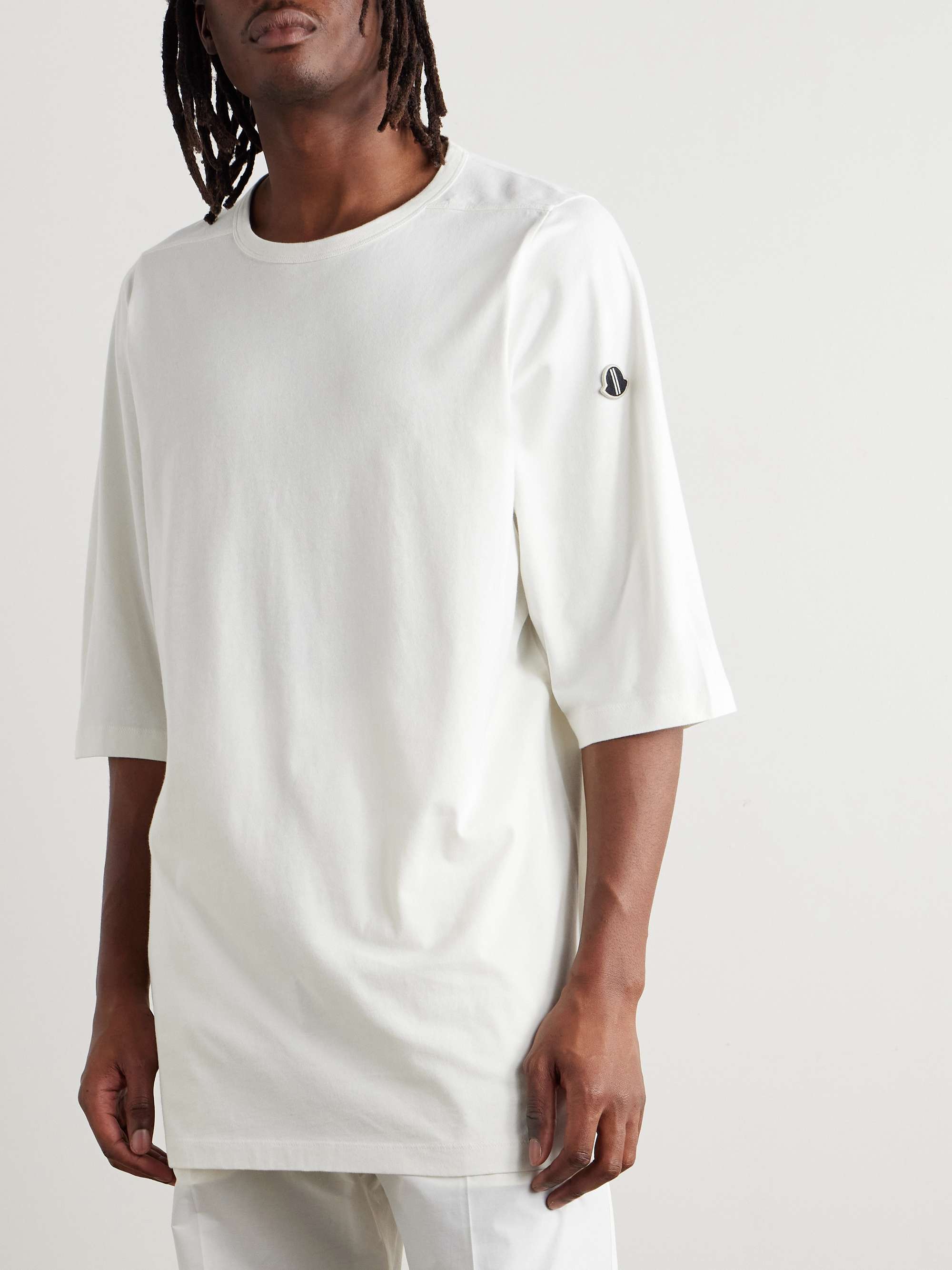 + Moncler Oversized Logo-Appliquéd Cotton-Jersey T-Shirt view