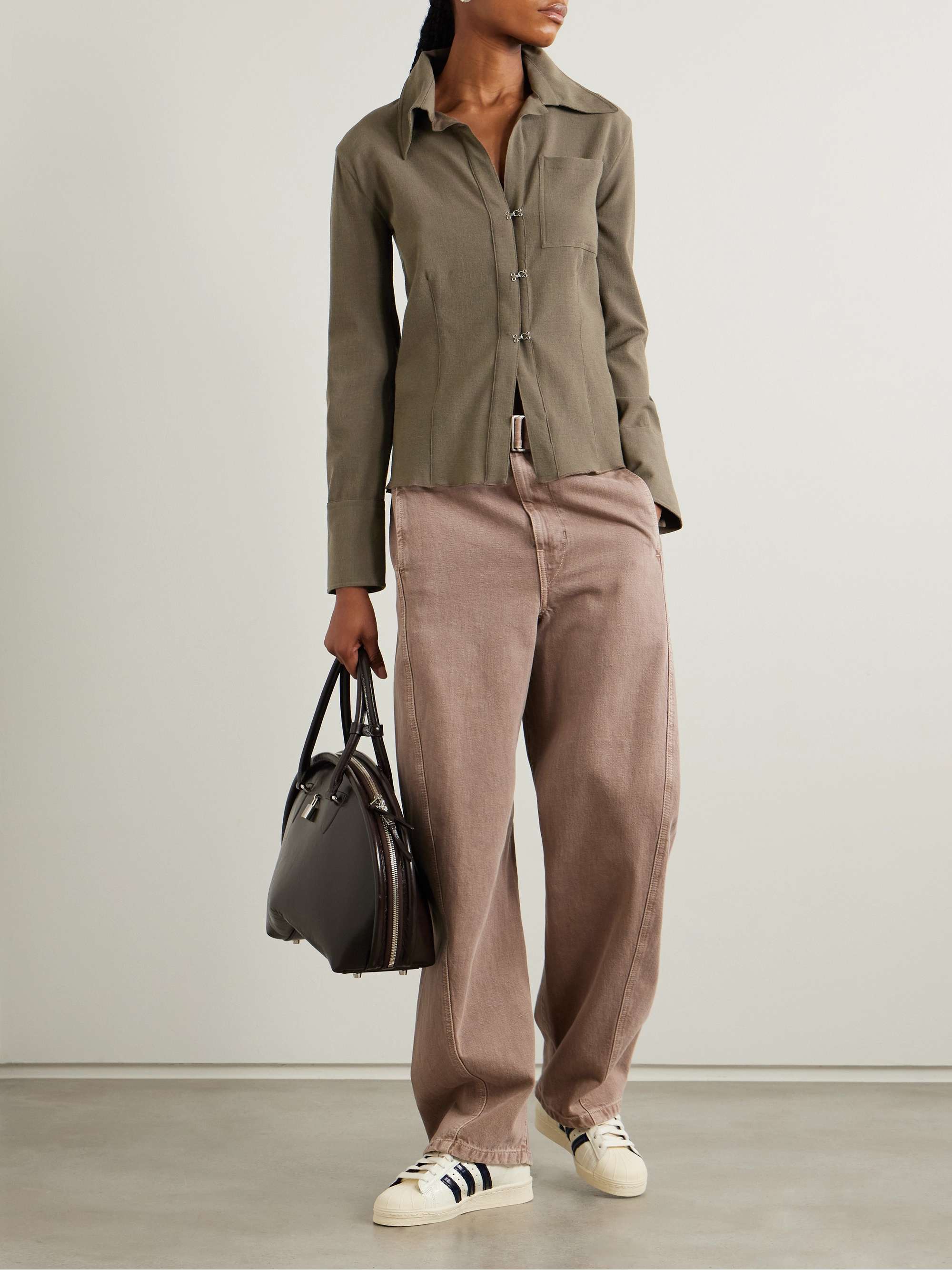 Hook and Bar wool-blend shirt view