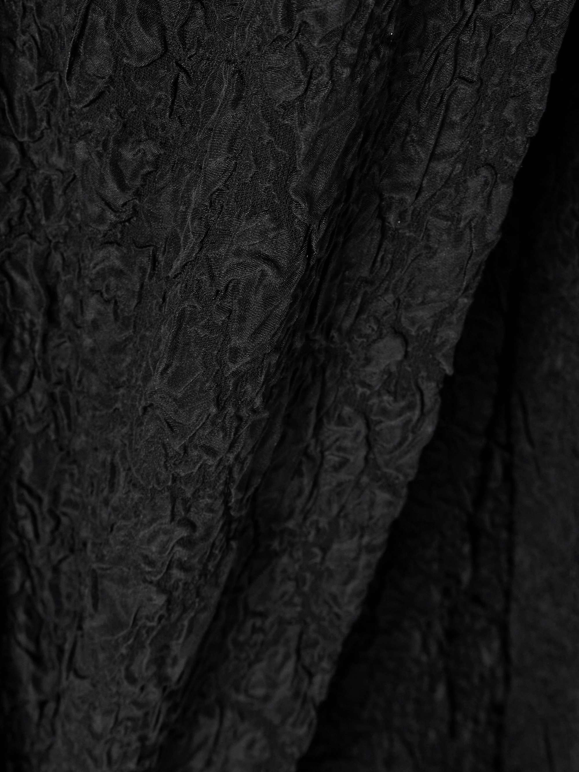 Draped wrap-effect cloqué midi skirt view