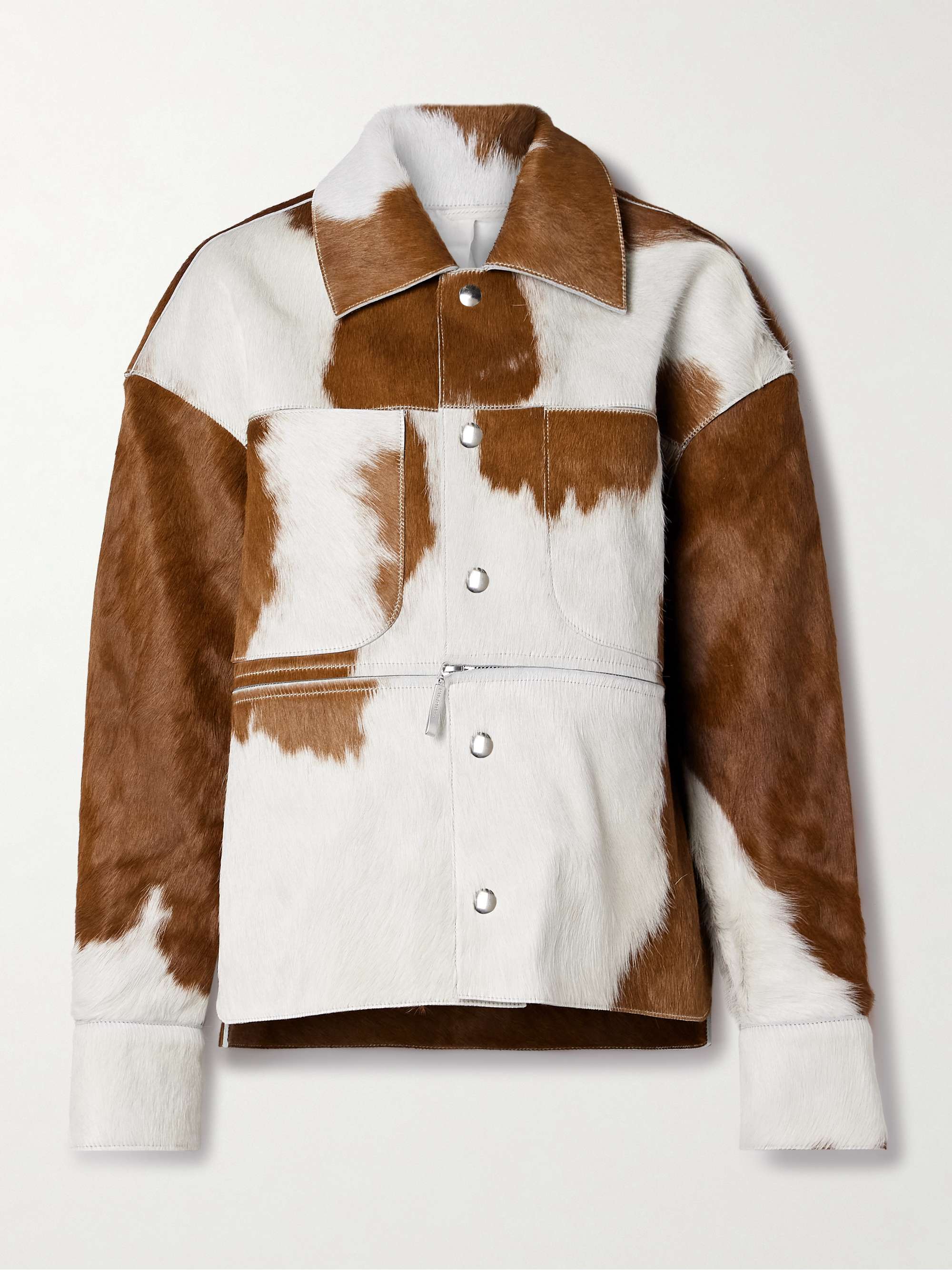 Highlands convertible paneled calf hair jacket hero visual
