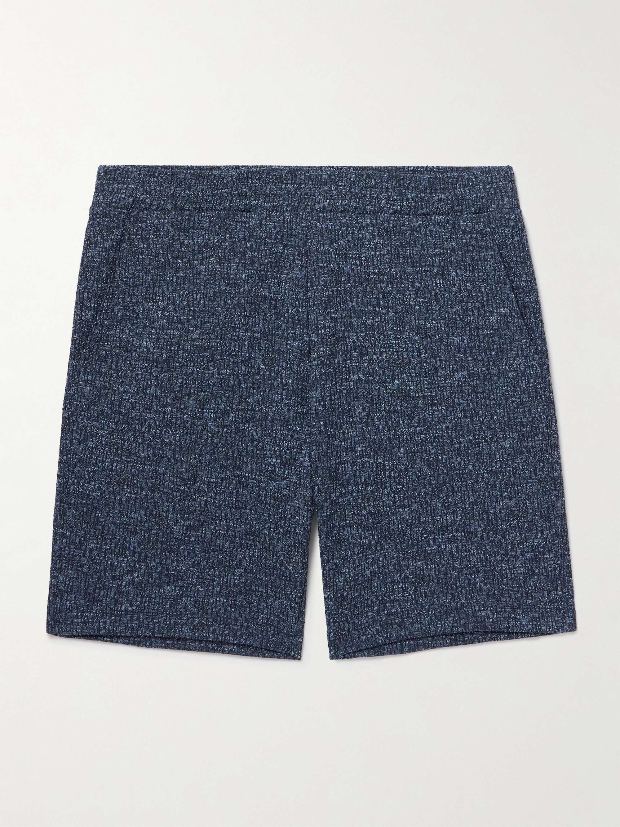 Textured Cotton and Linen-Blend Shorts hero visual