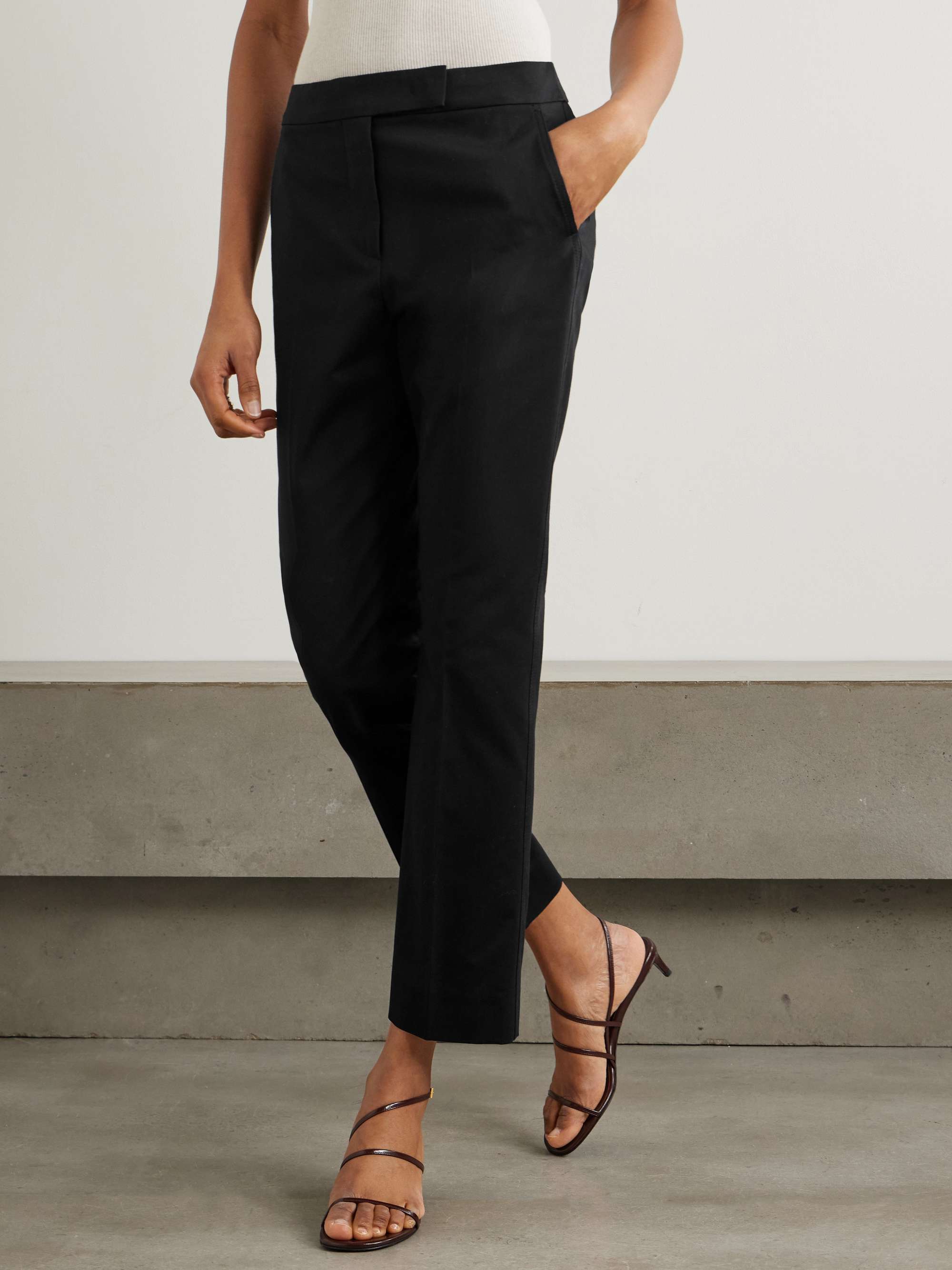 Okra cotton-blend flared pants view