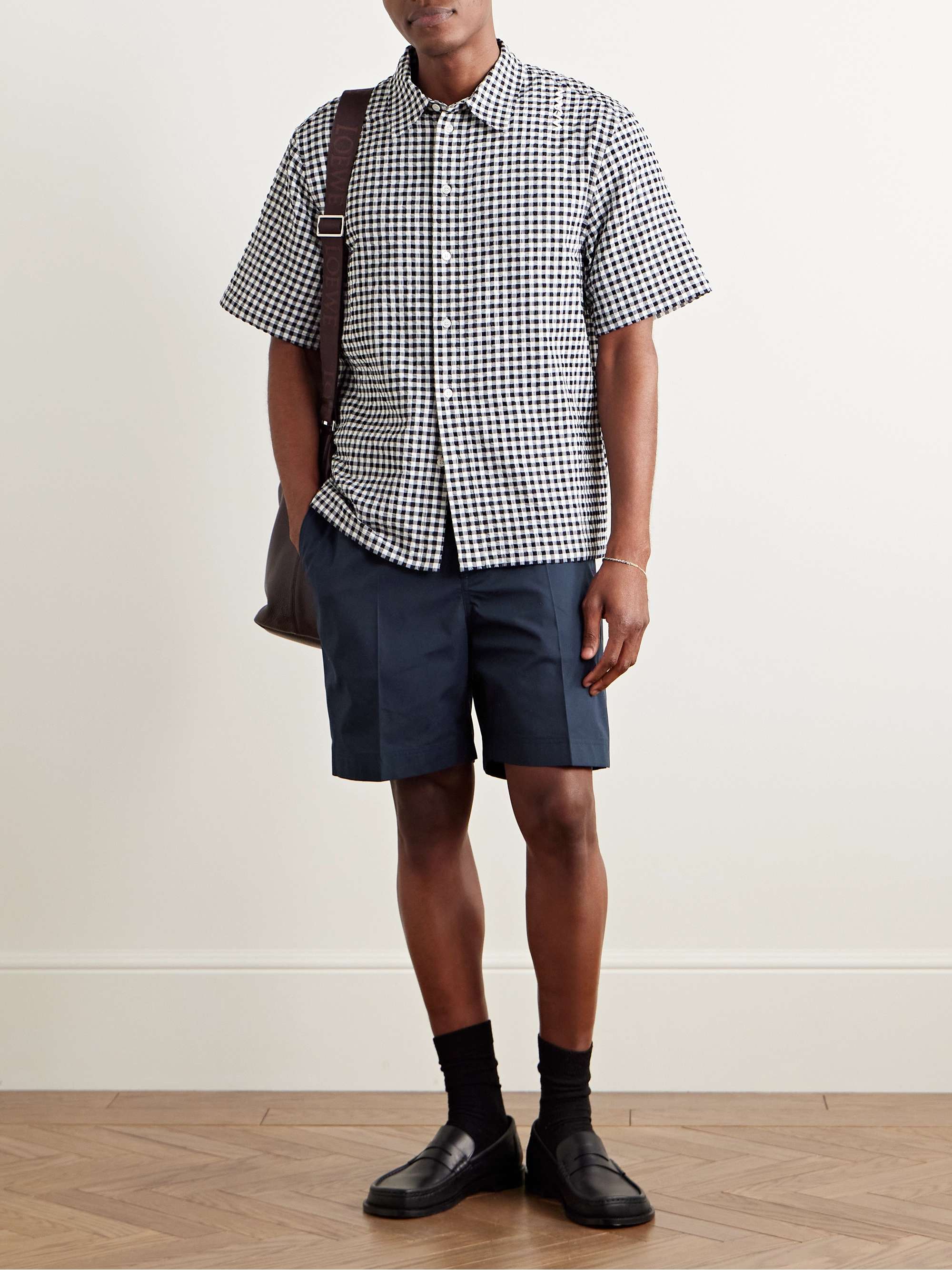 Slim-Fit Straight-Leg Shell Shorts view