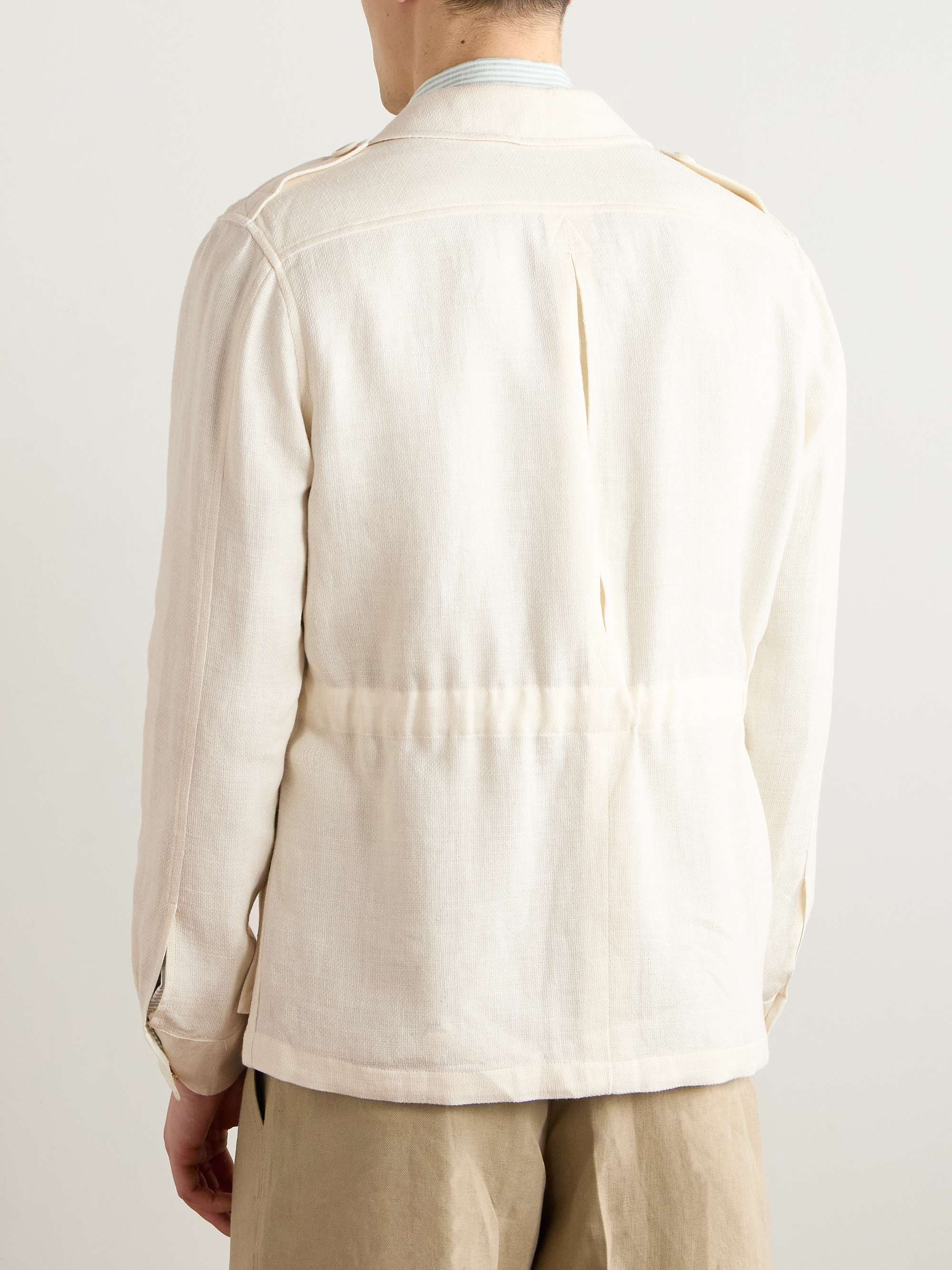 Linen, Cotton and Silk-Blend Overshirt view