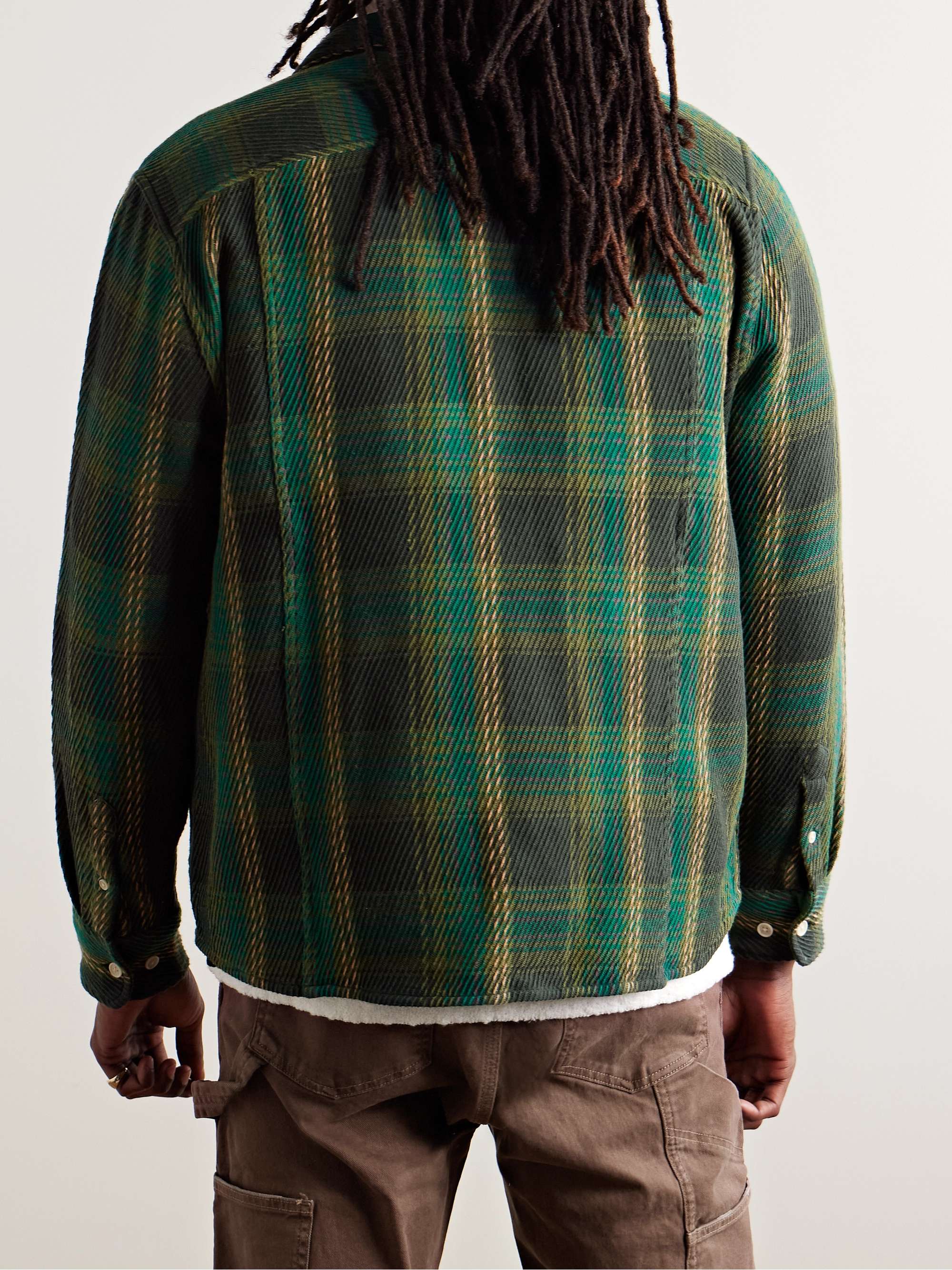 Phonecia Checked Cotton-Twill Shirt view