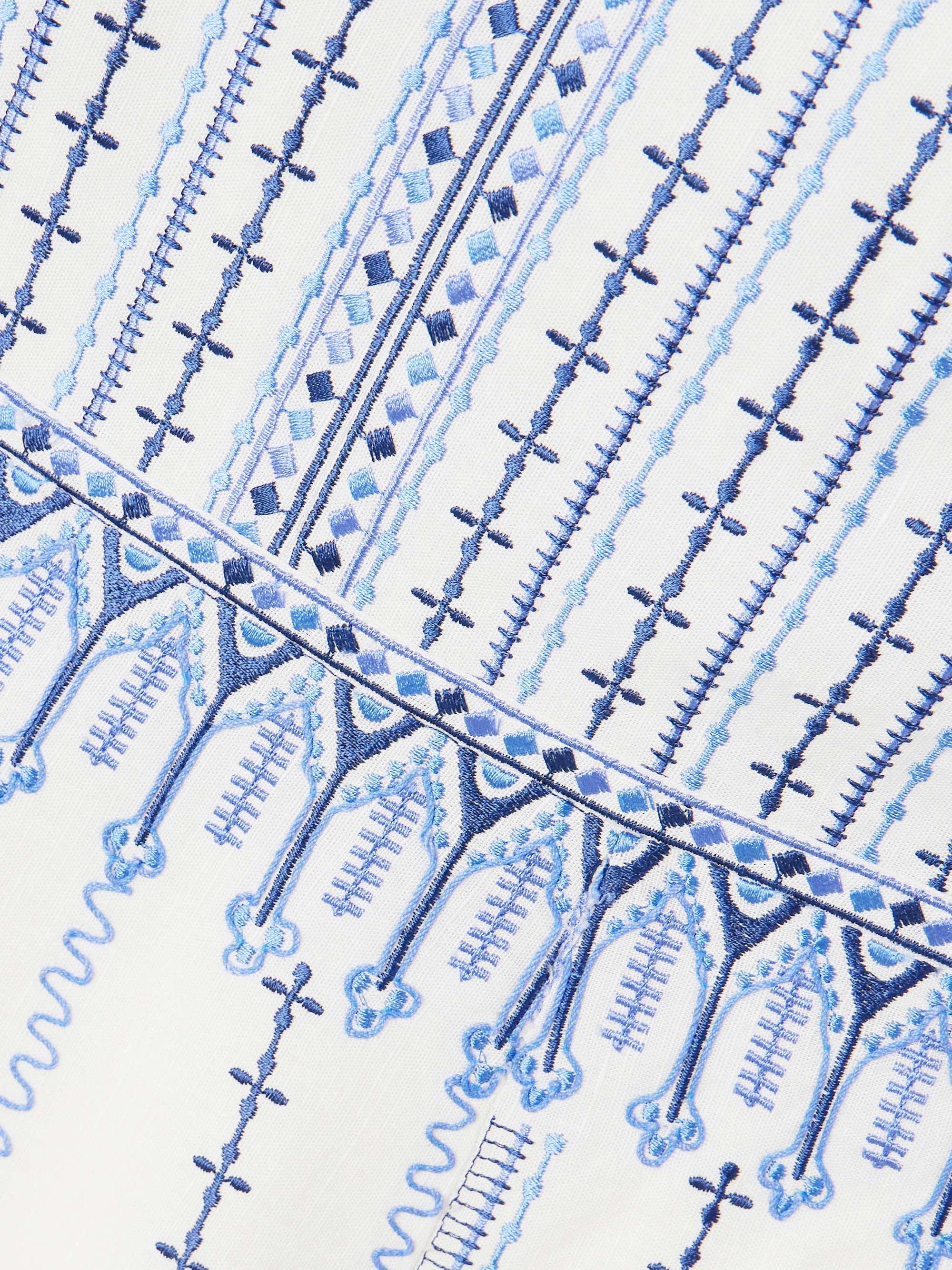 Nellie embroidered linen and cotton-blend maxi dress view