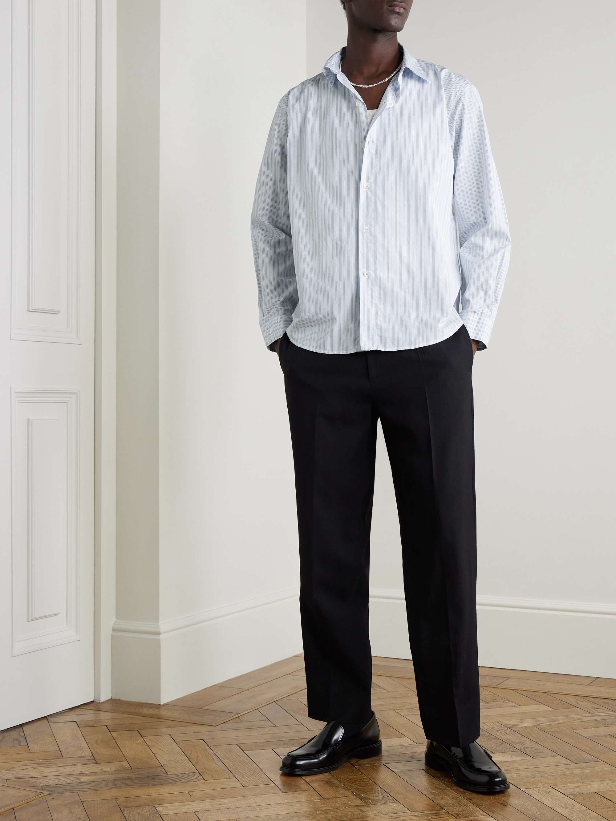Common Pinstriped Cotton Shirt view