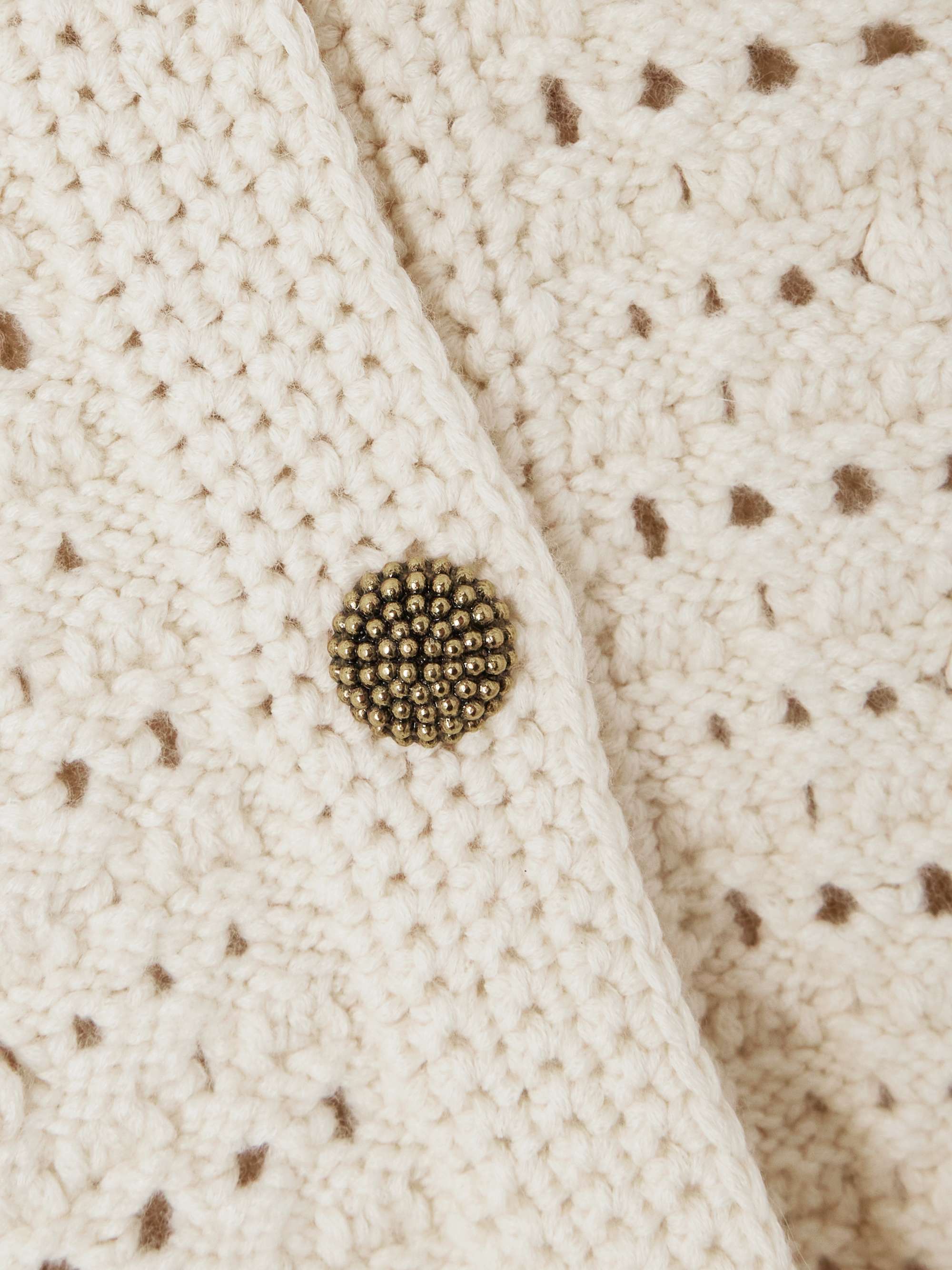 Arola crocheted cashmere-blend cardigan view