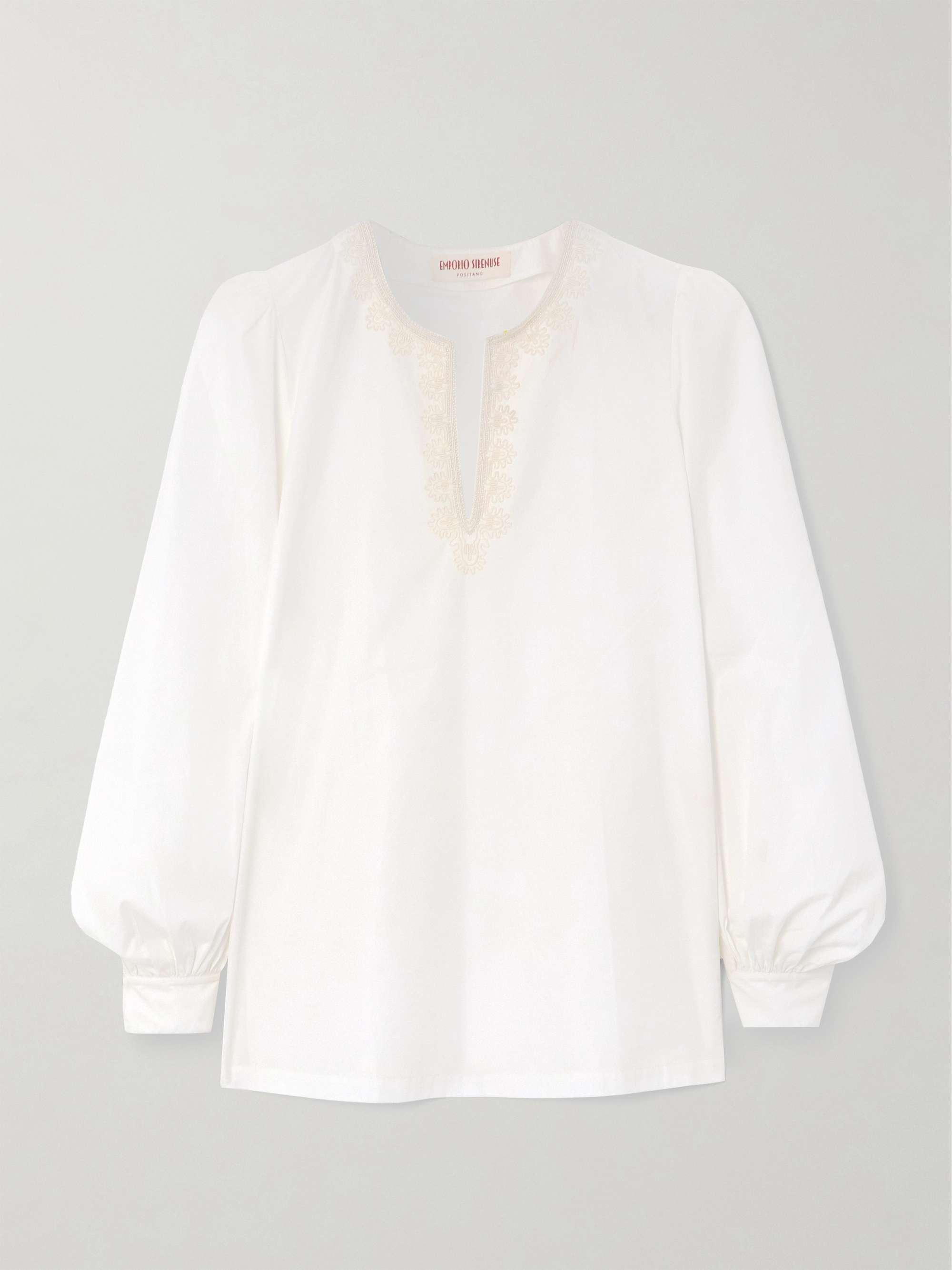 Vera embroidered cotton-blend shirt hero visual