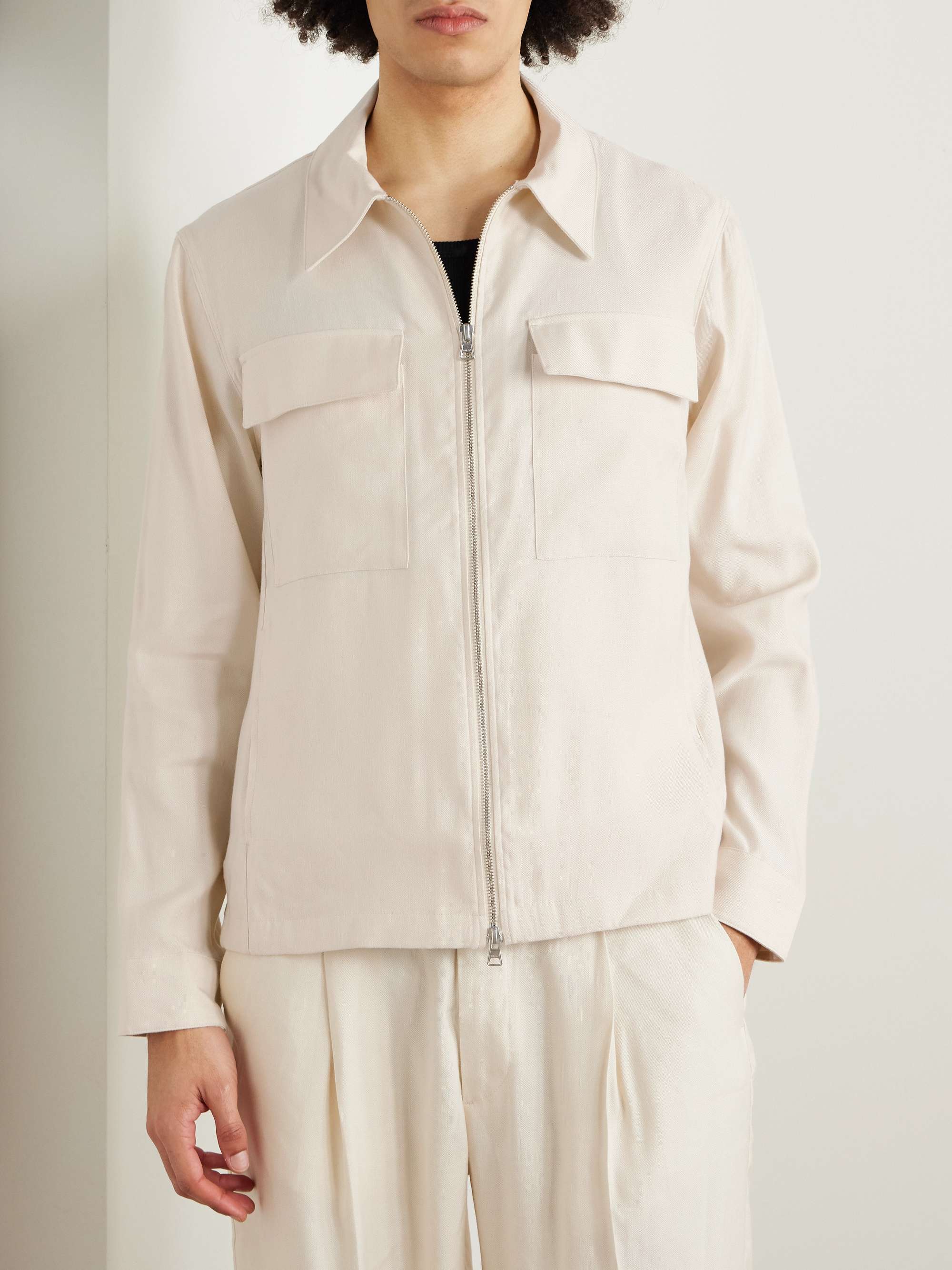 Alban 1808 LENZING™ ECOVERO™ and Linen-Blend Jacket view