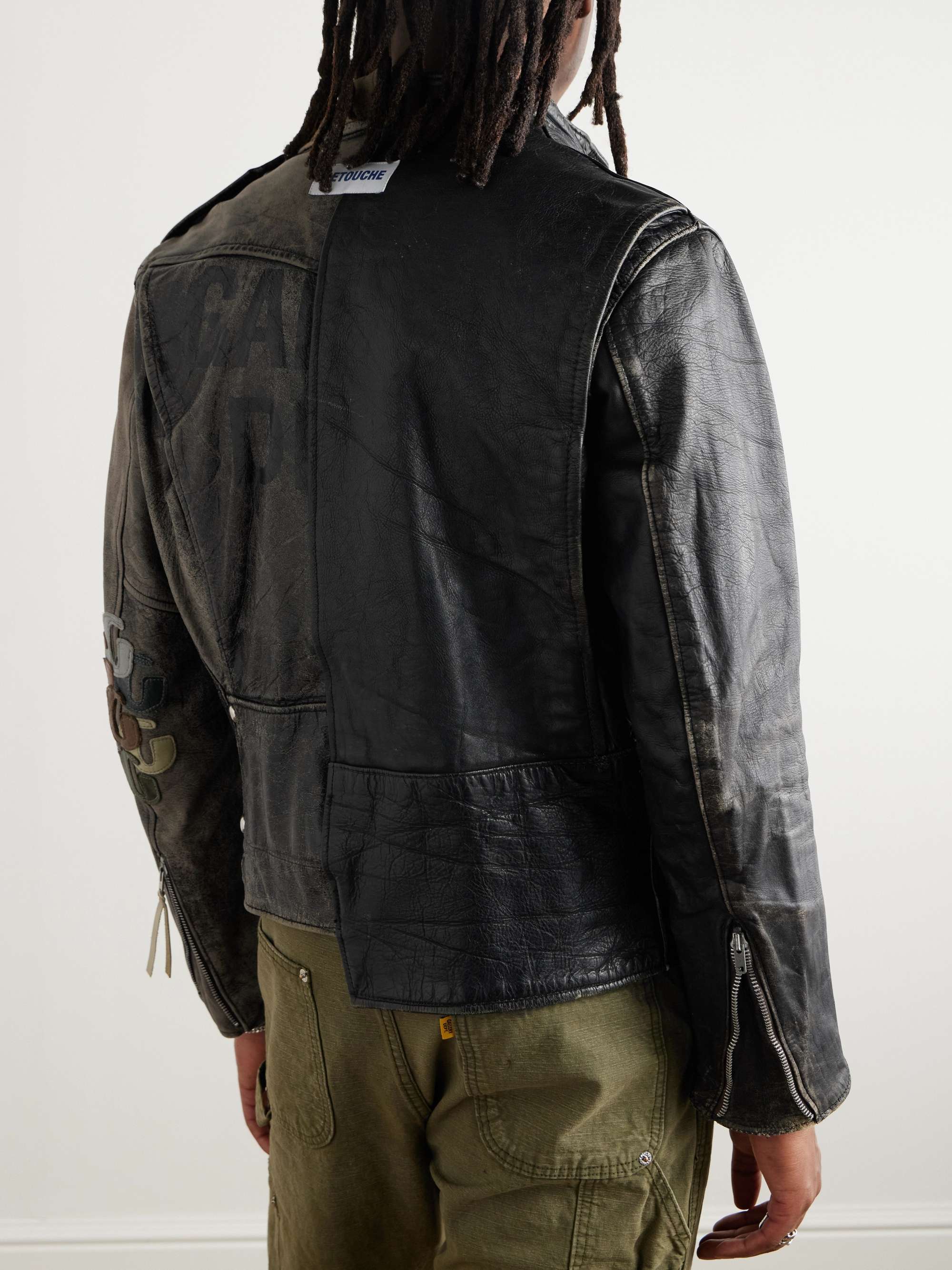 Distressed Leather Jacket view