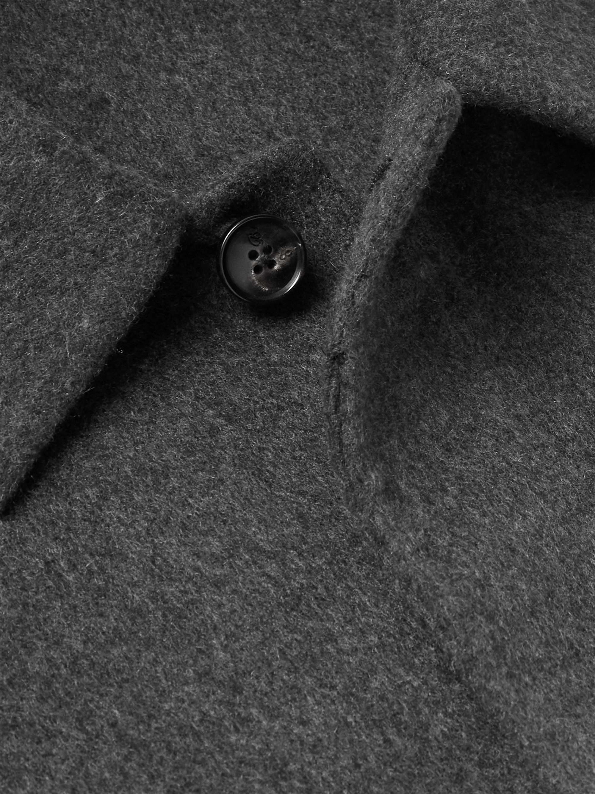 Double-Faced Cashmere Overshirt view