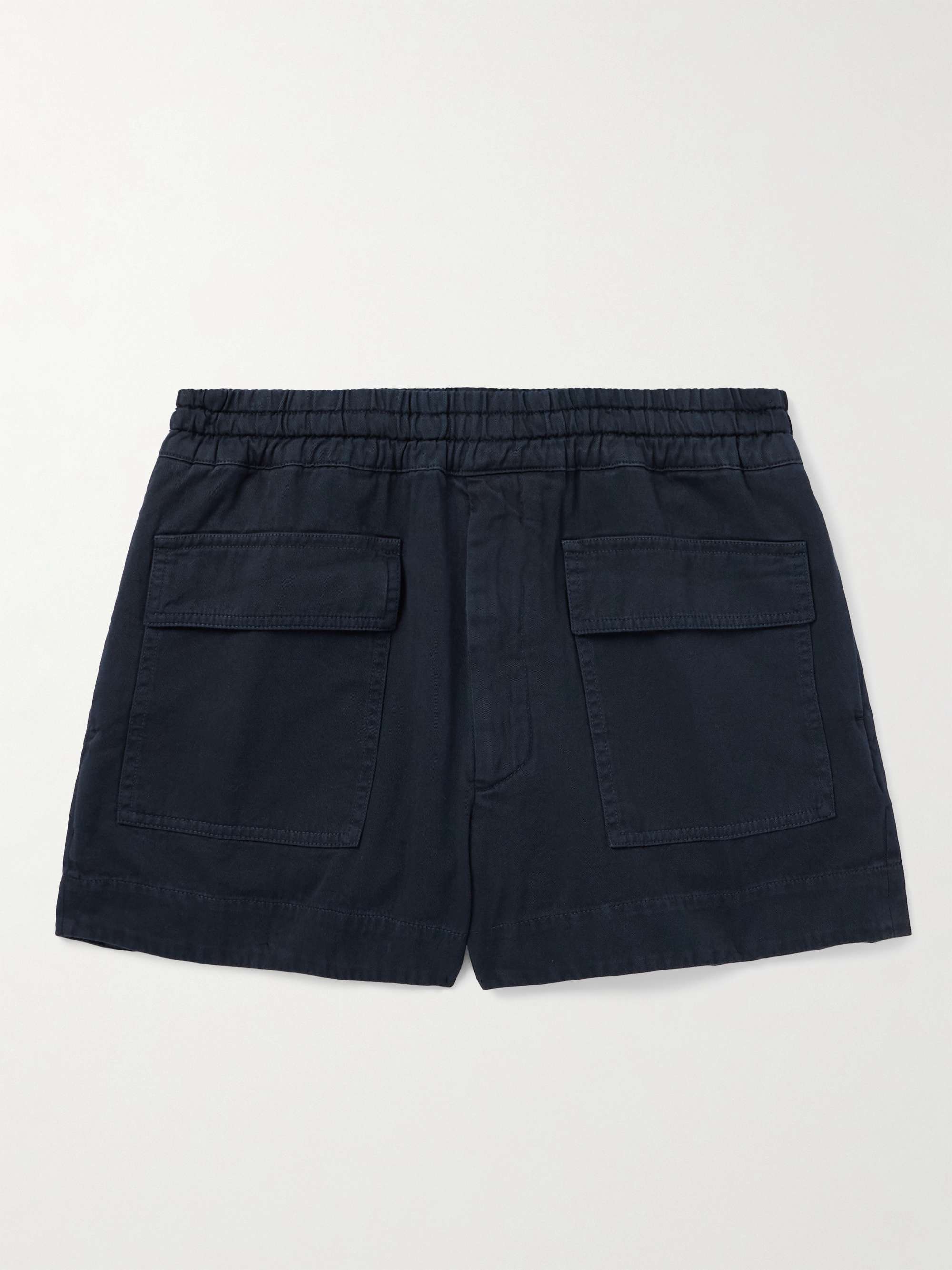 Straight-Leg Cotton-Twill Shorts hero visual