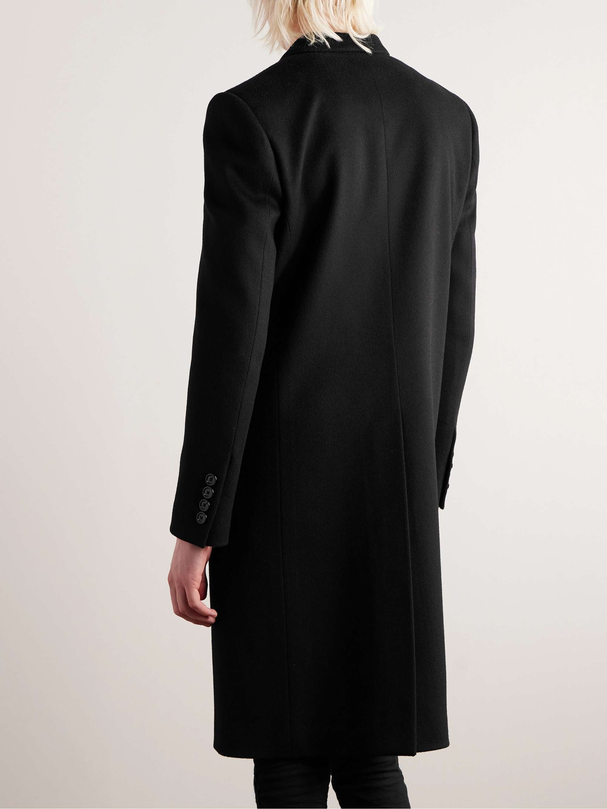 Slim-Fit Double-Breasted Wool Coat view