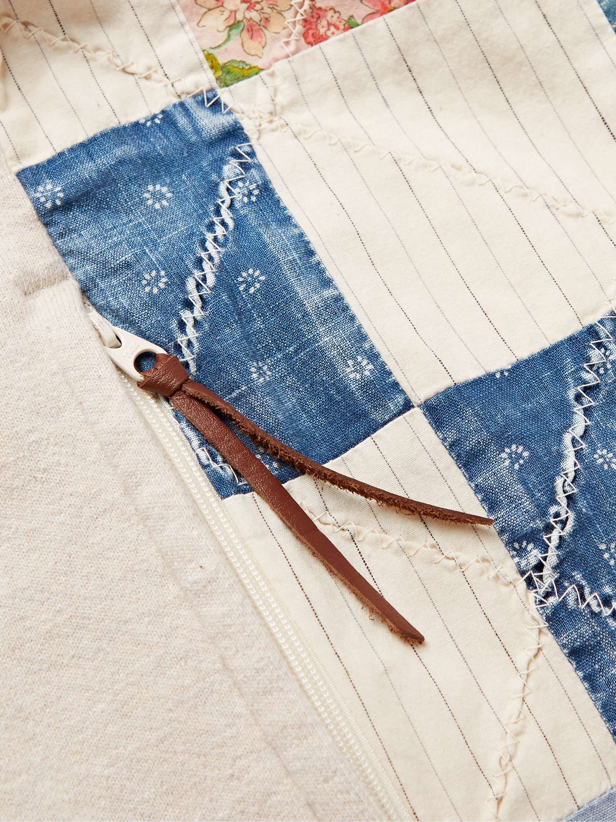 Patchwork Cotton-Jersey Sweatshirt view