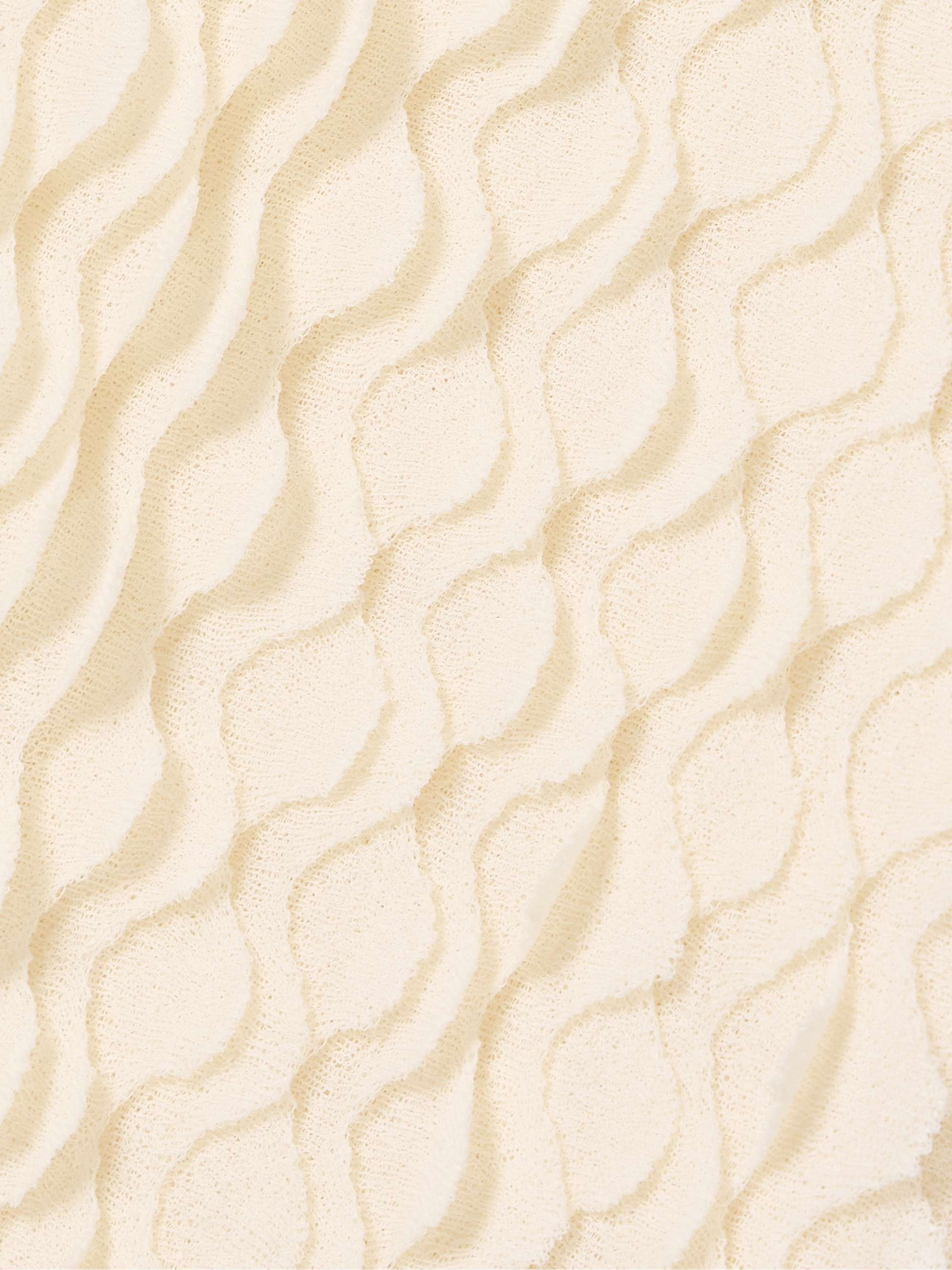 Maelys layered scalloped cotton-blend top view