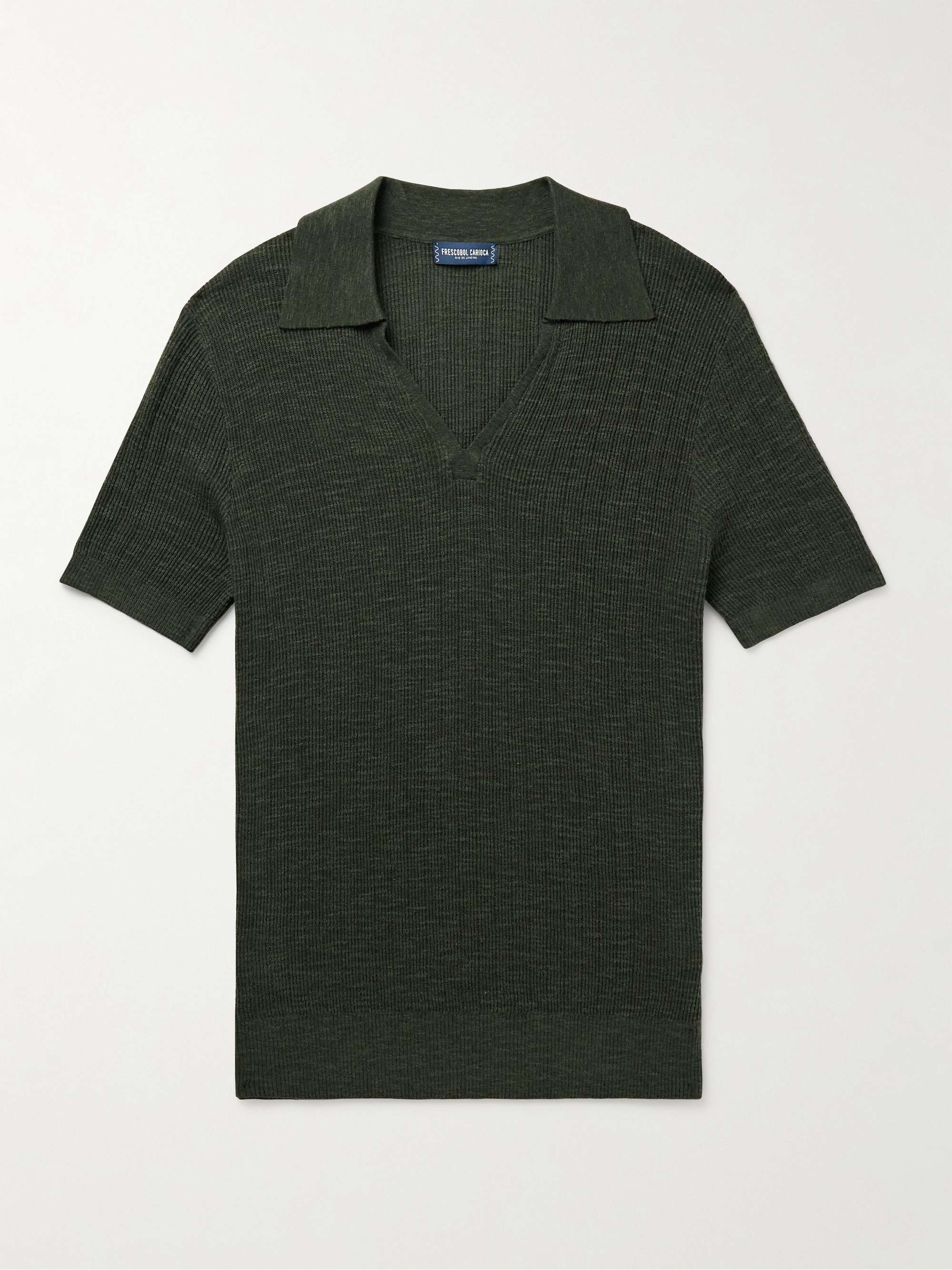 Joaquim Ribbed Cotton-Blend Polo Shirt hero visual