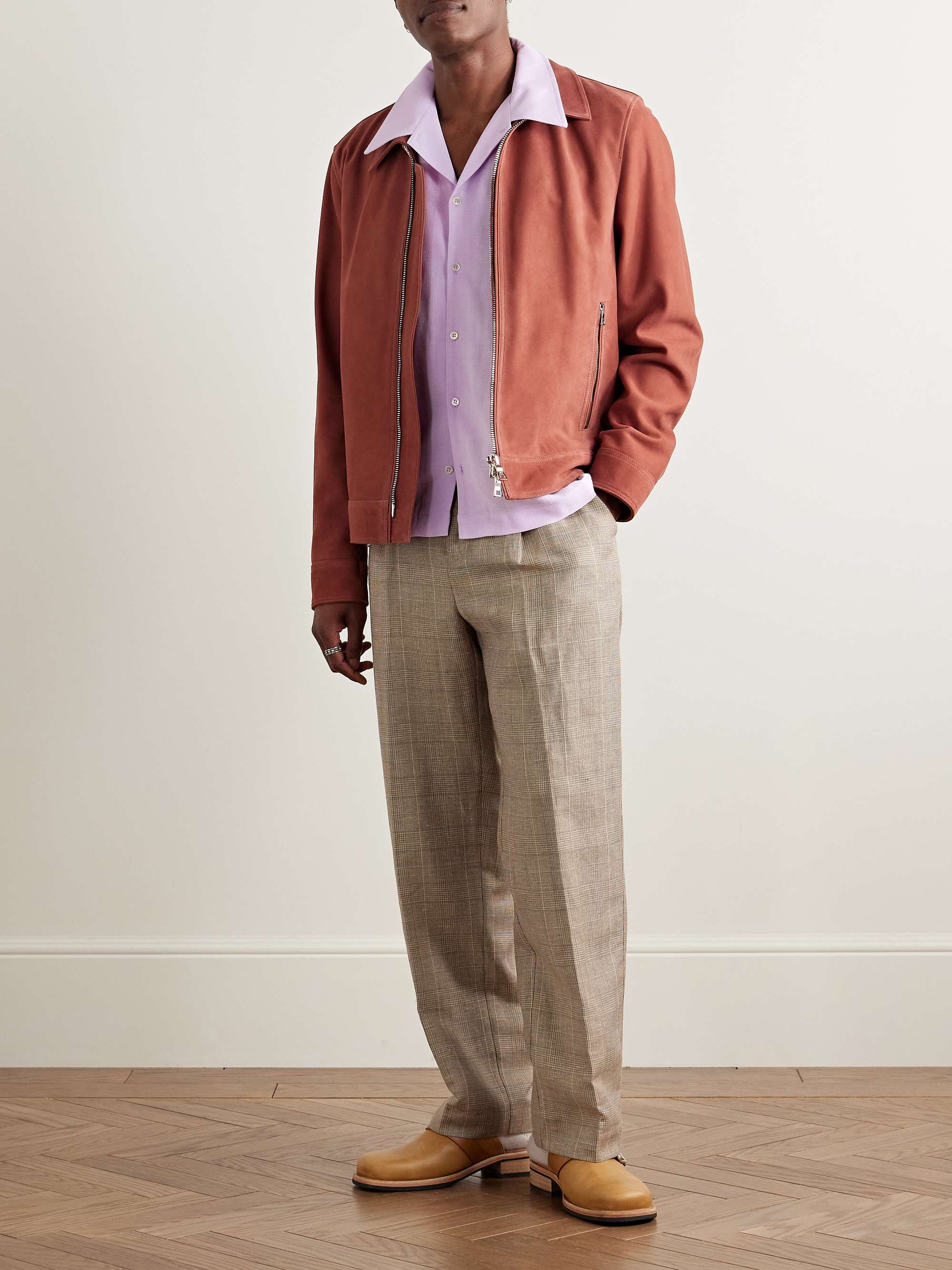 Noam Convertible-Collar Voile Shirt view