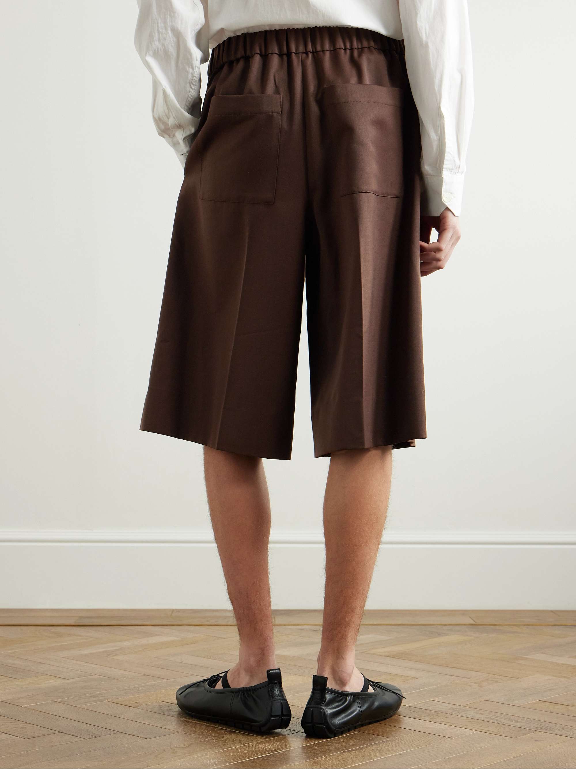 Straight-Leg Woven Drawstring Shorts view
