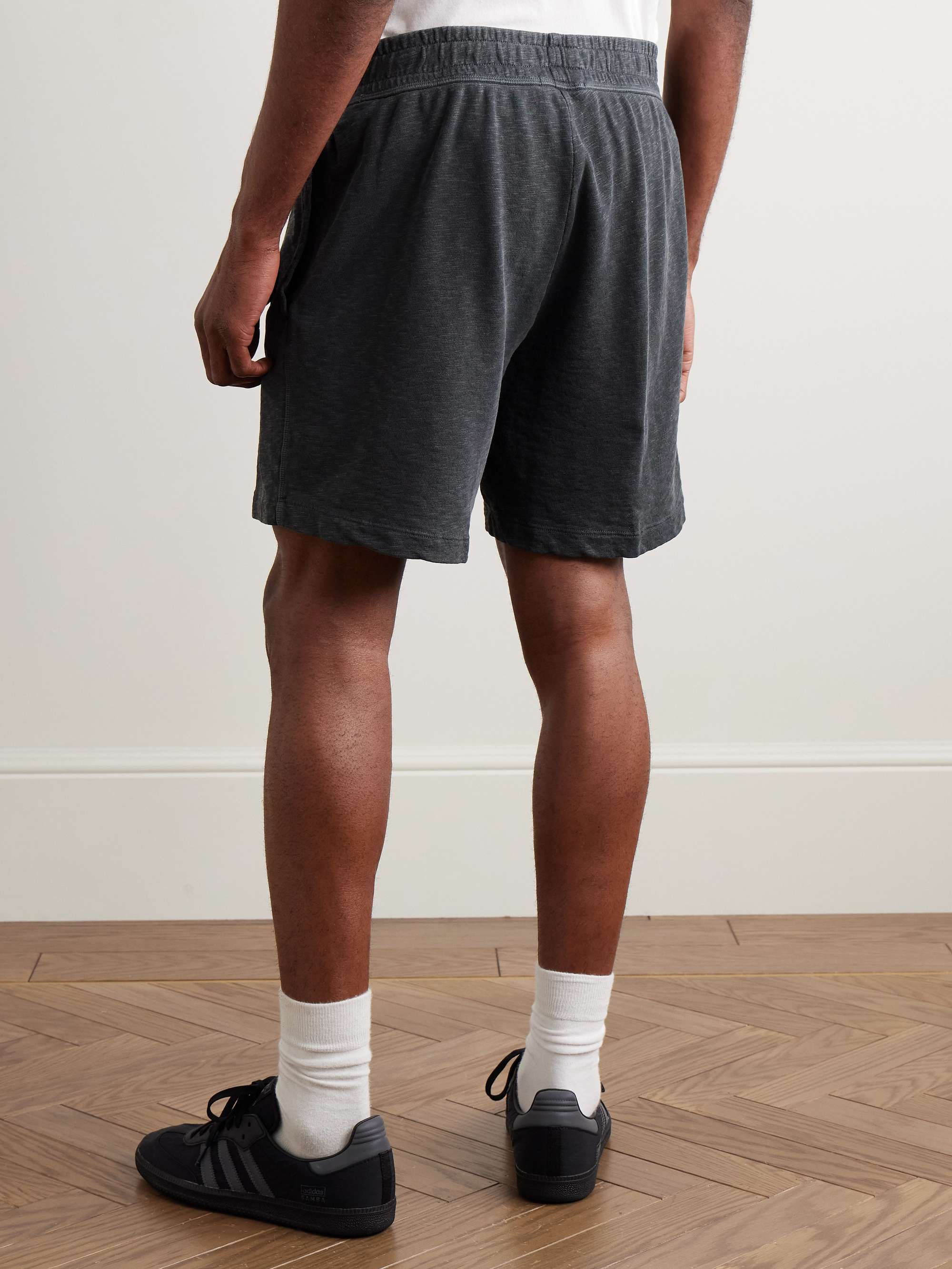 Loopback Cotton-Jersey Drawstring Shorts view