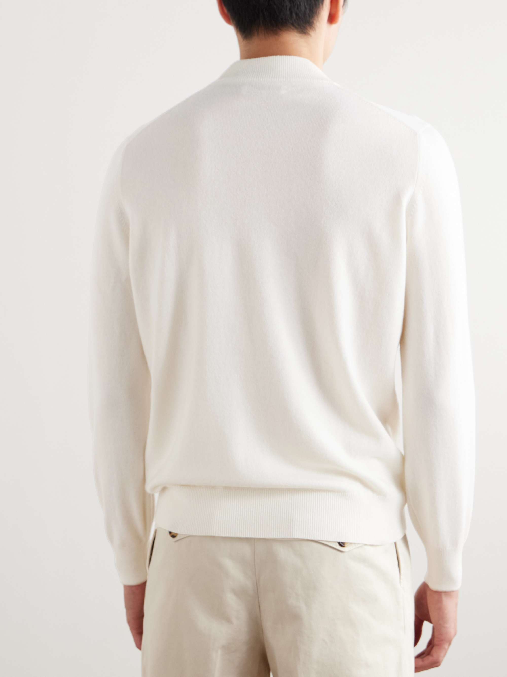 Mock-Neck Cashmere Sweater view