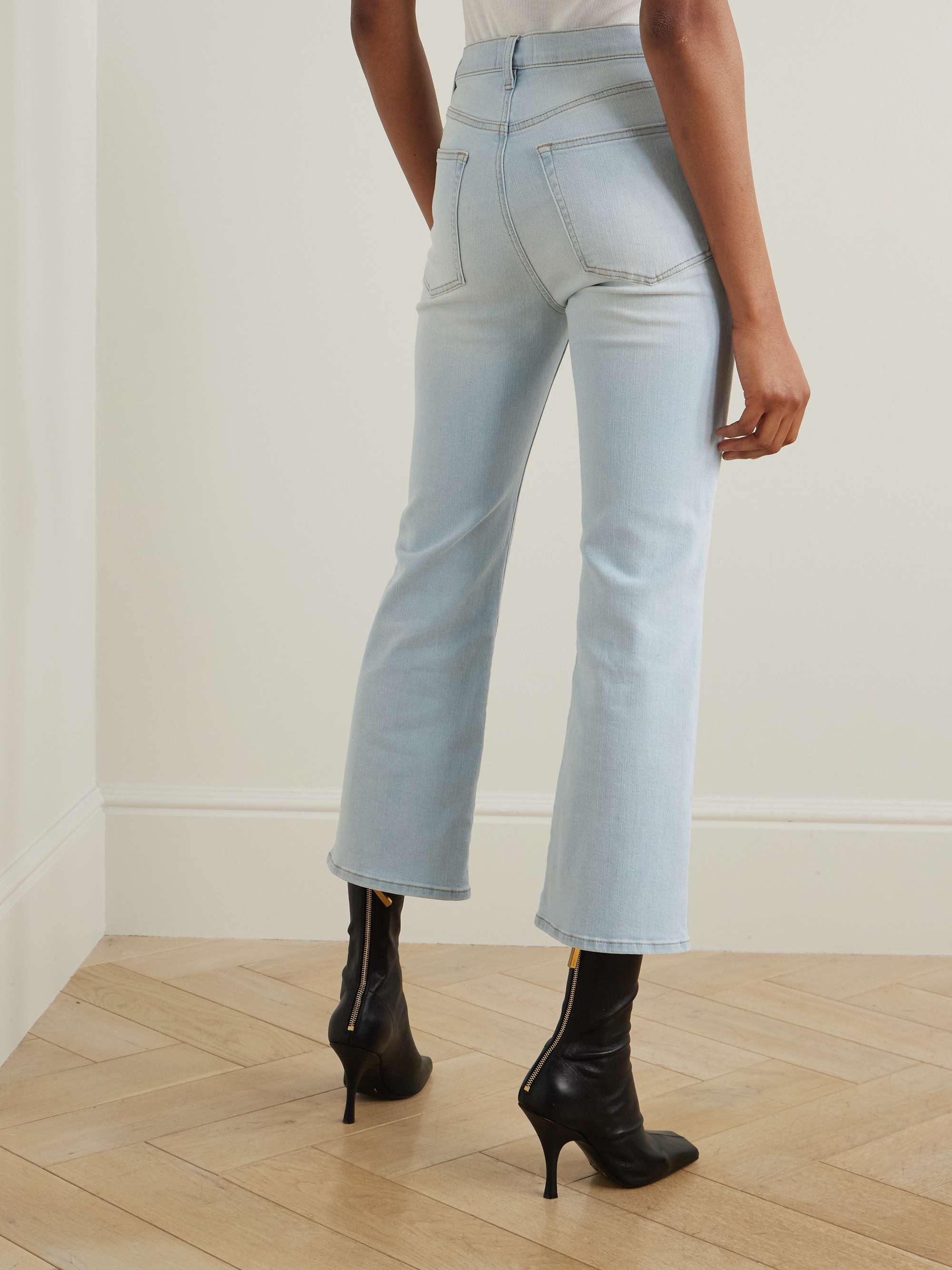 Reboot Crop stretch high-rise bootcut jeans view