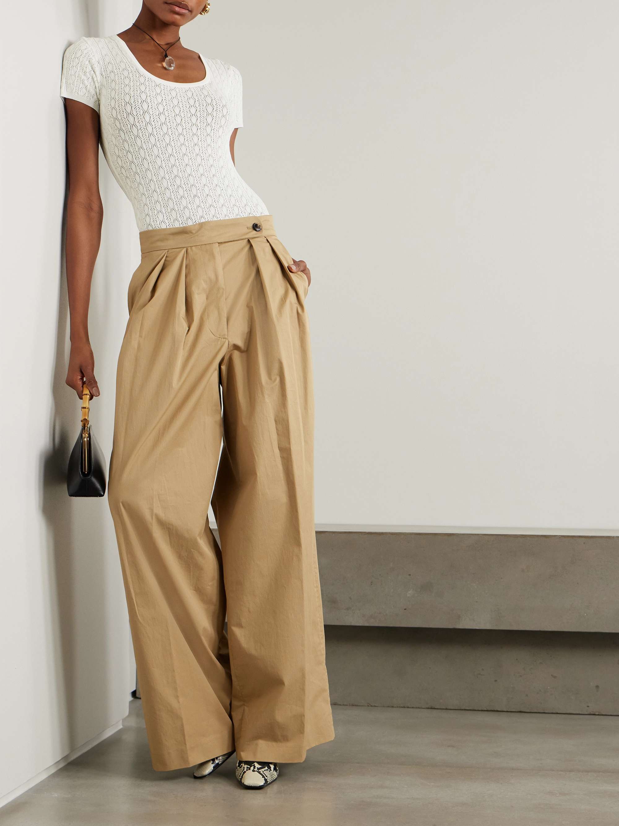 Silas pointelle-knit bodysuit view