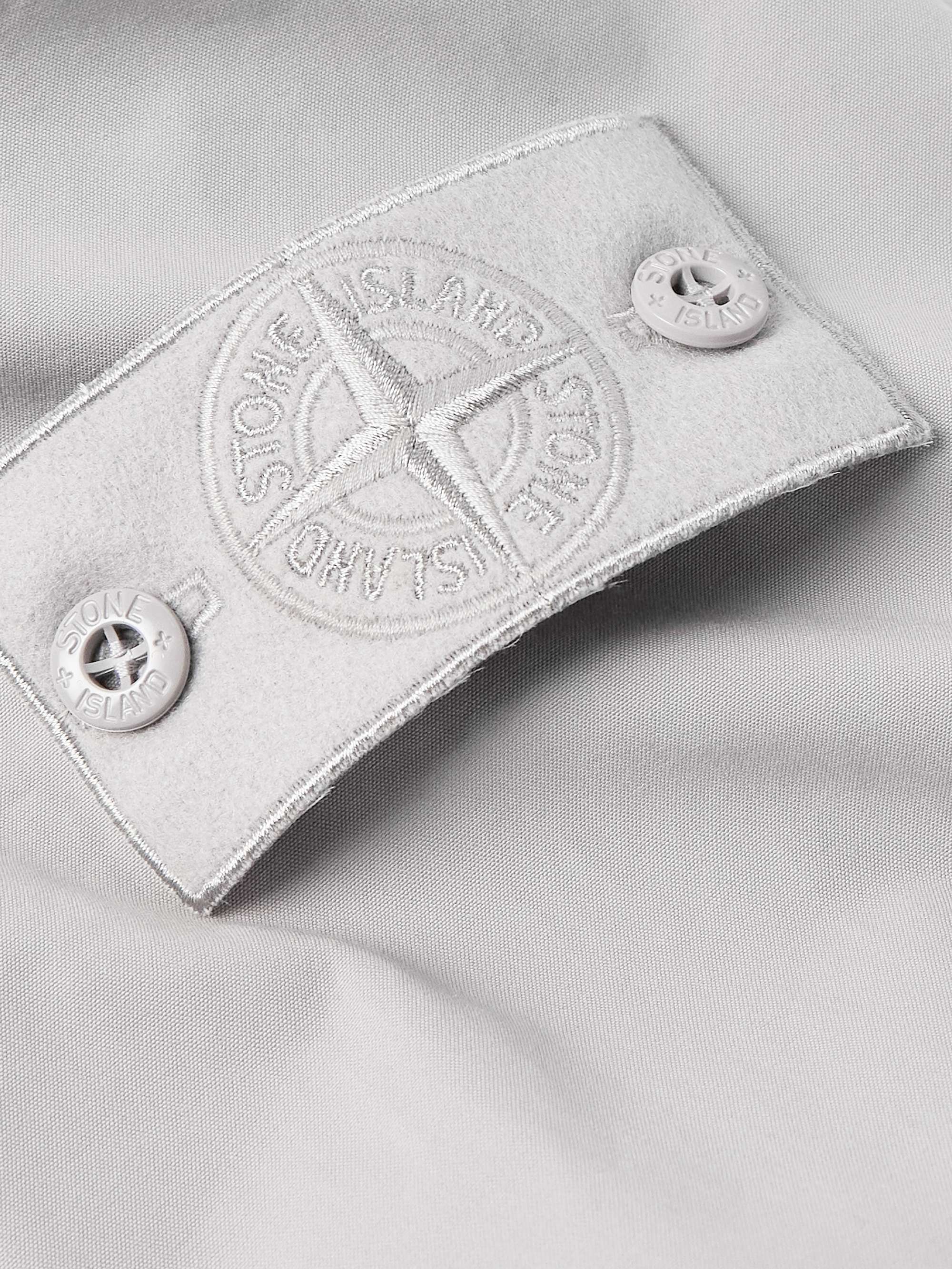 Logo-Appliquéd Cotton-Canvas Overshirt view