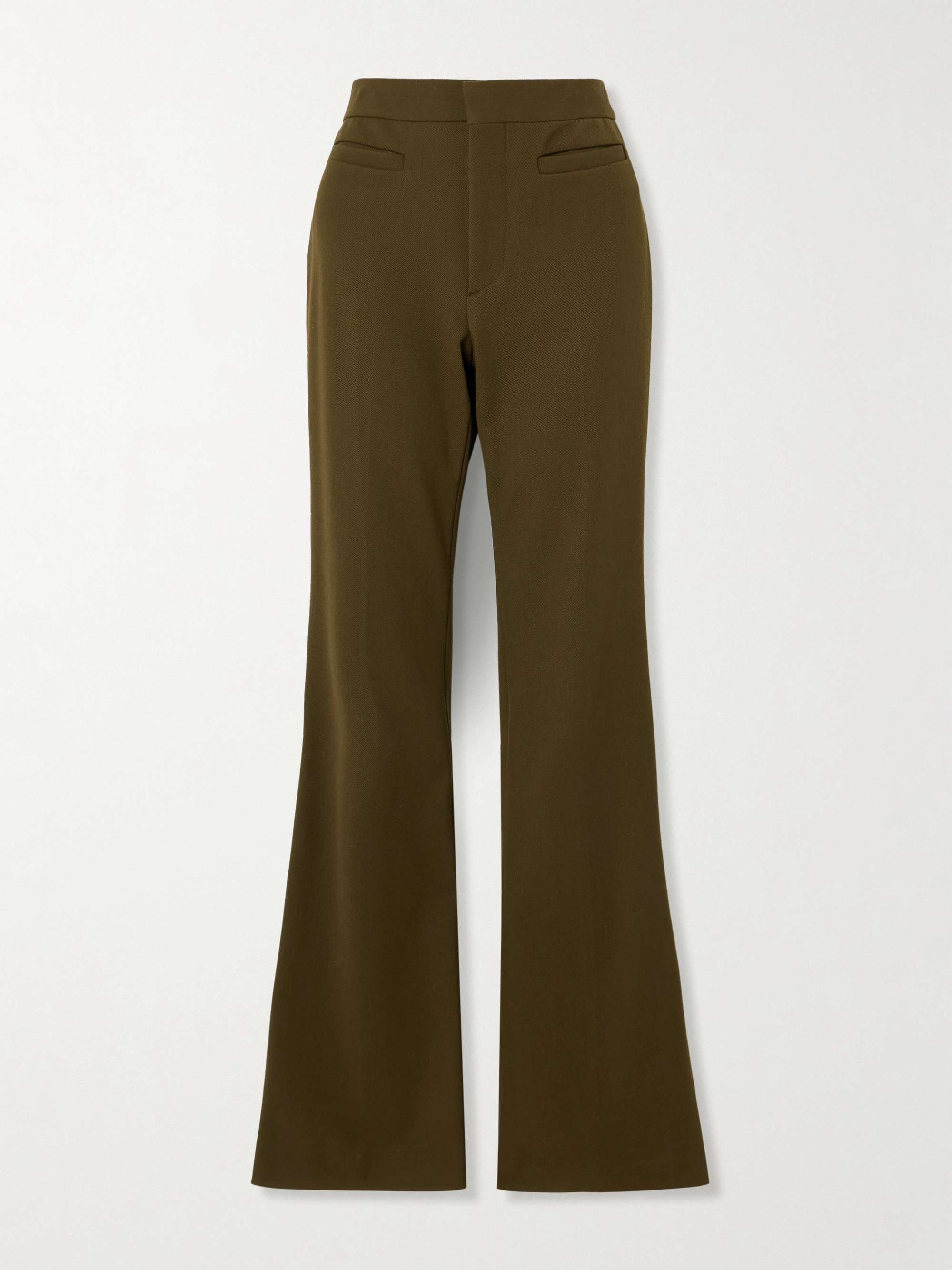 Twill flared pants hero visual