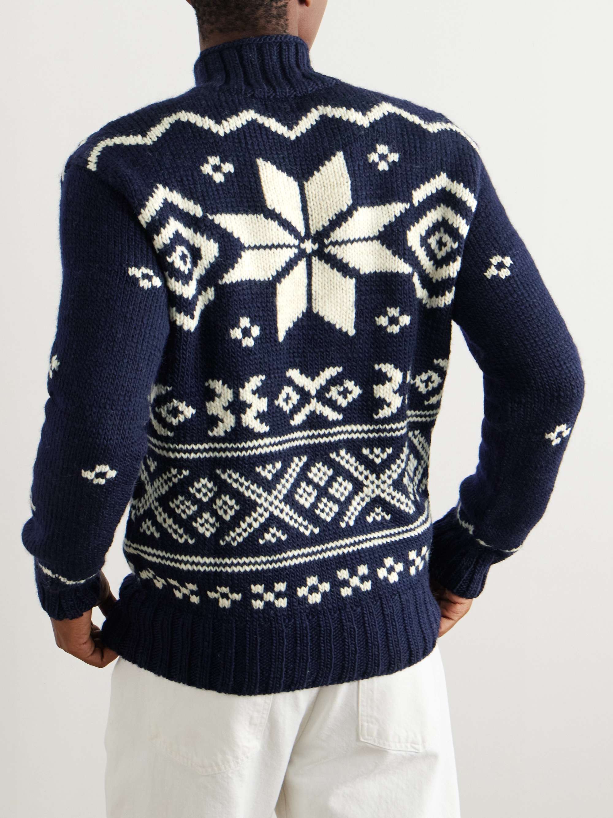 Fair Isle Wool Rollneck Sweater view