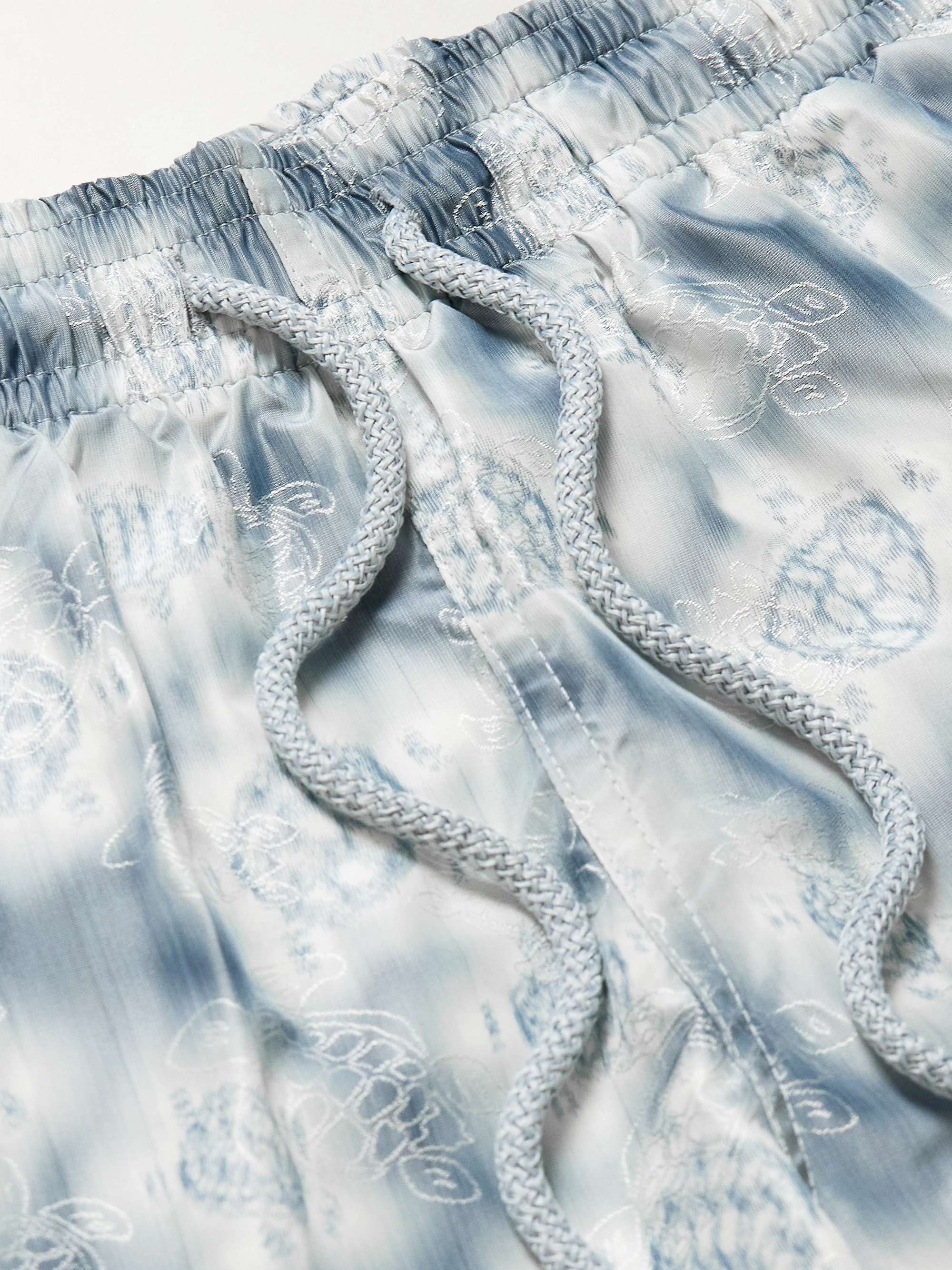 + Maison BUCOL Moopea Straight-Leg Mid-Length Embroidered Printed Recycled Swim Shorts view