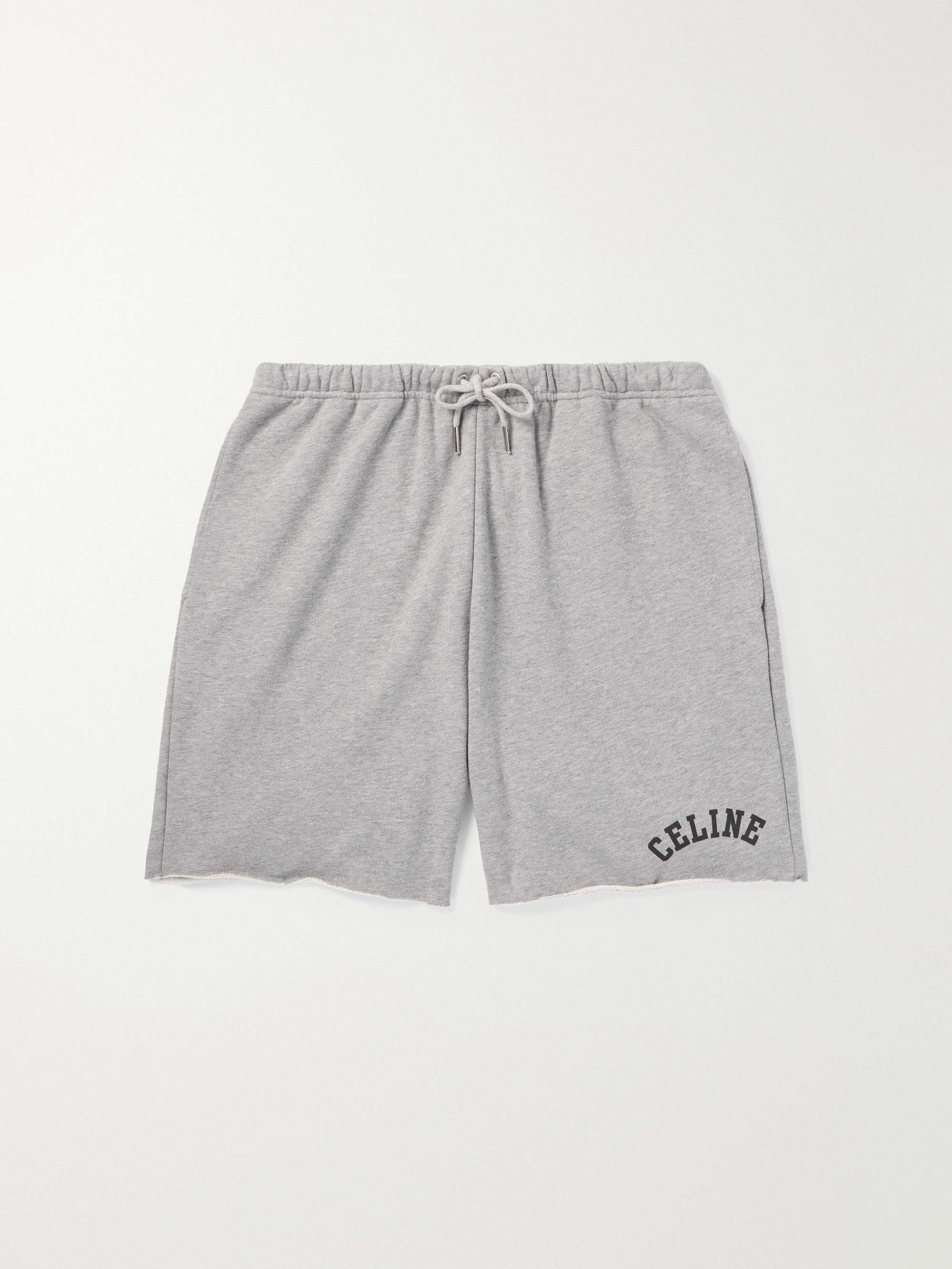 Wide-Leg Logo-Print Cotton-Jersey Shorts hero visual