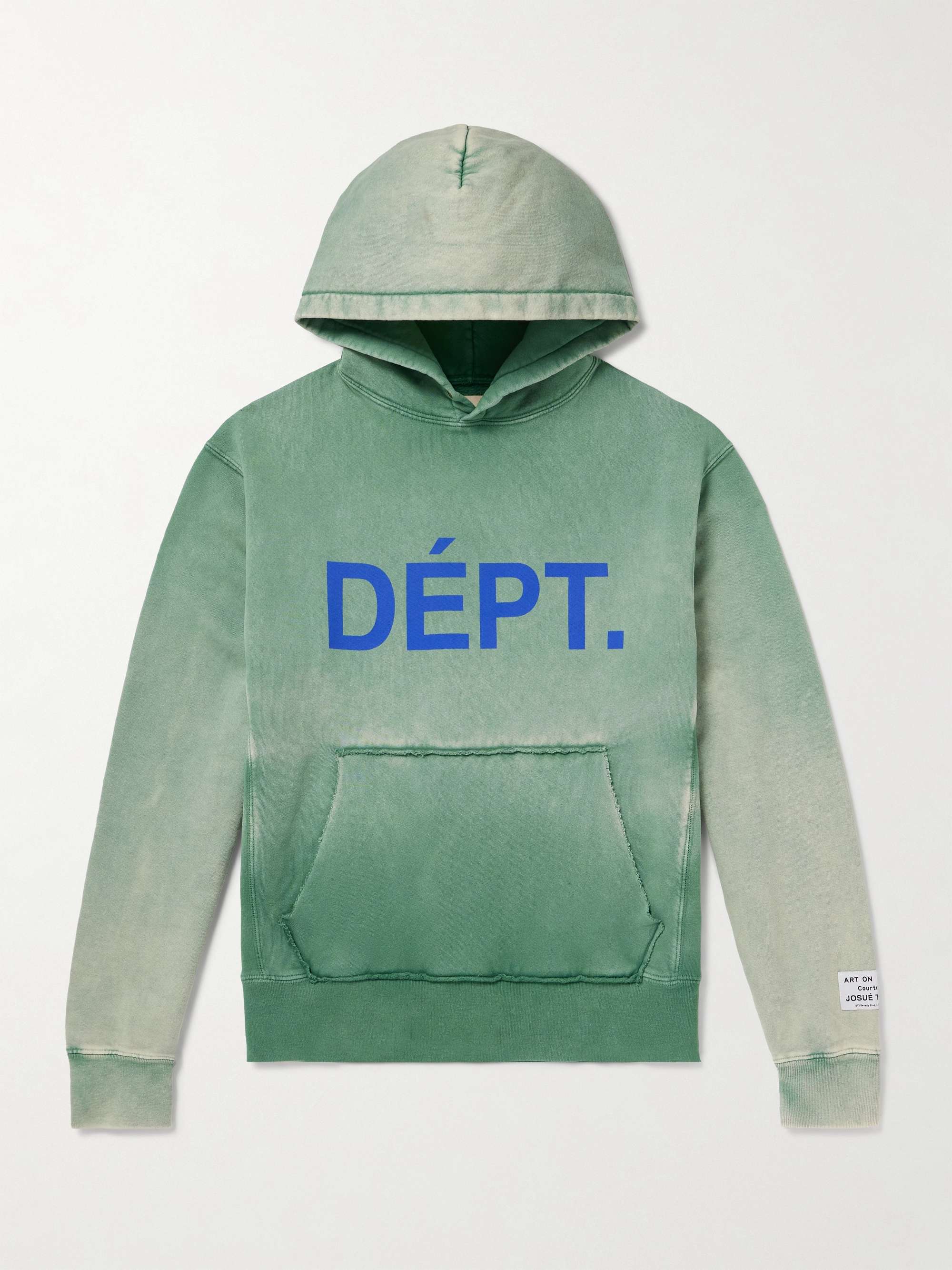 Reversible Logo-Print Distressed Cotton-Jersey Hoodie hero visual