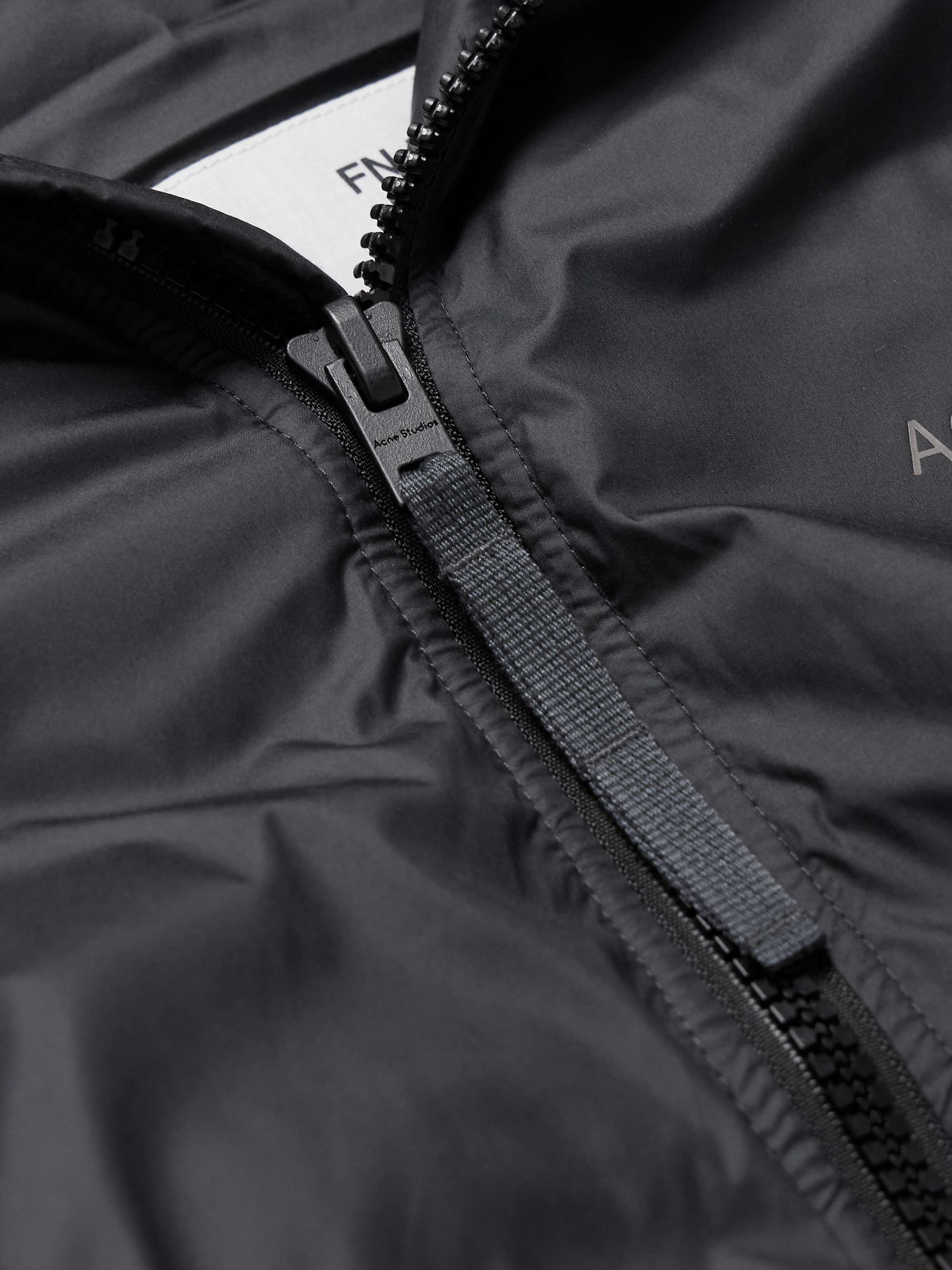 Oversized Logo-Print Shell Down Jacket view
