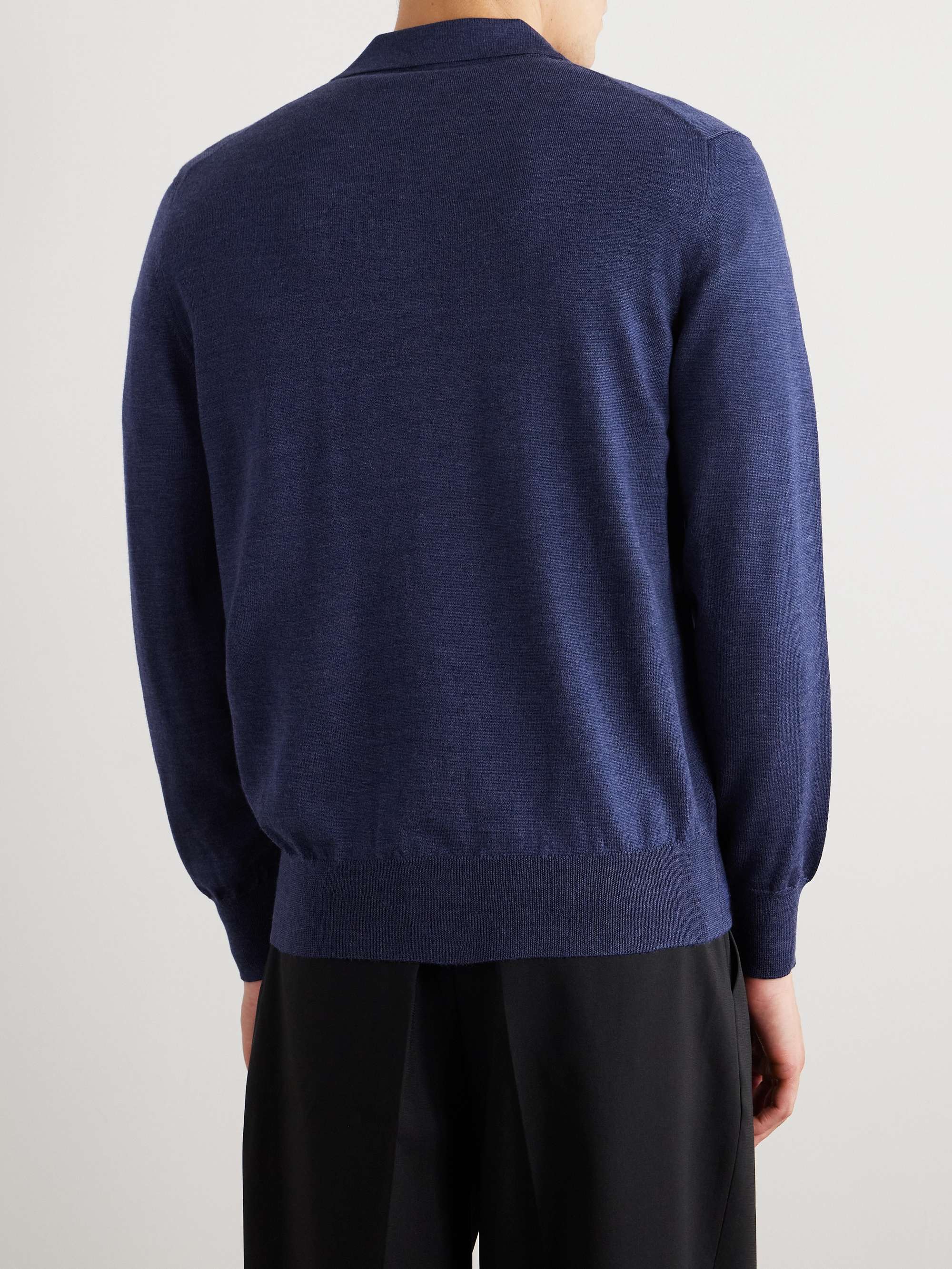 Slim-Fit Wool Cardigan view
