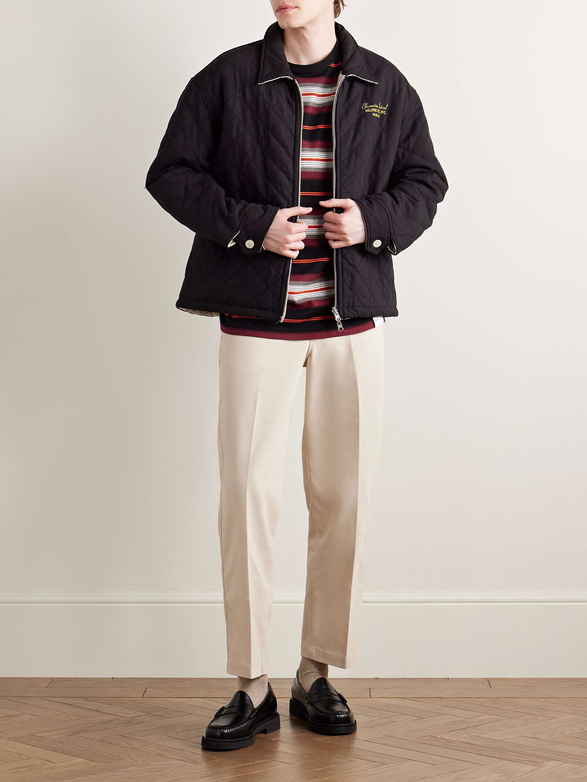 WP Straight-Leg Cropped Twill Trousers view