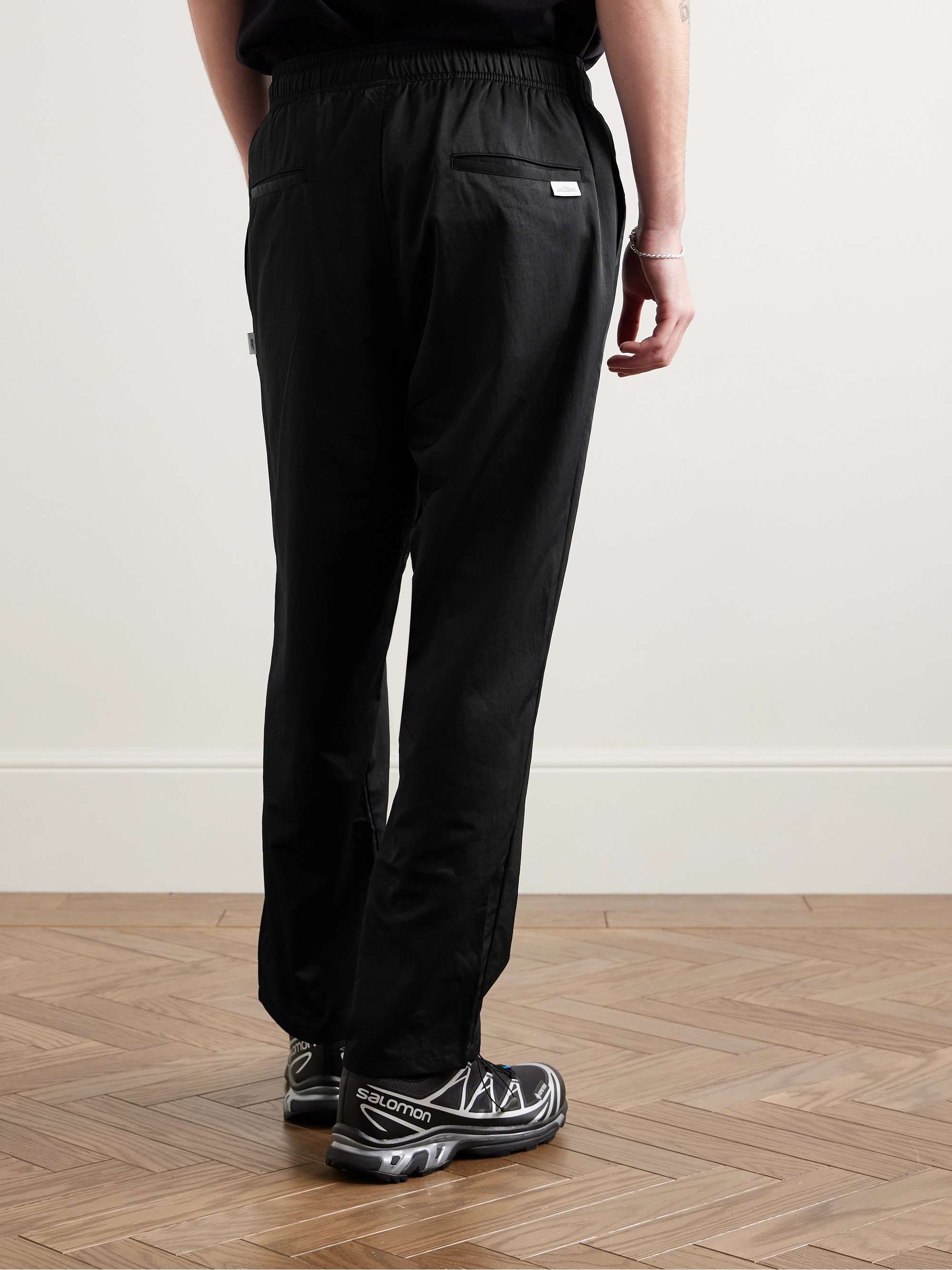 Tapered Nylon Drawstring Trousers view